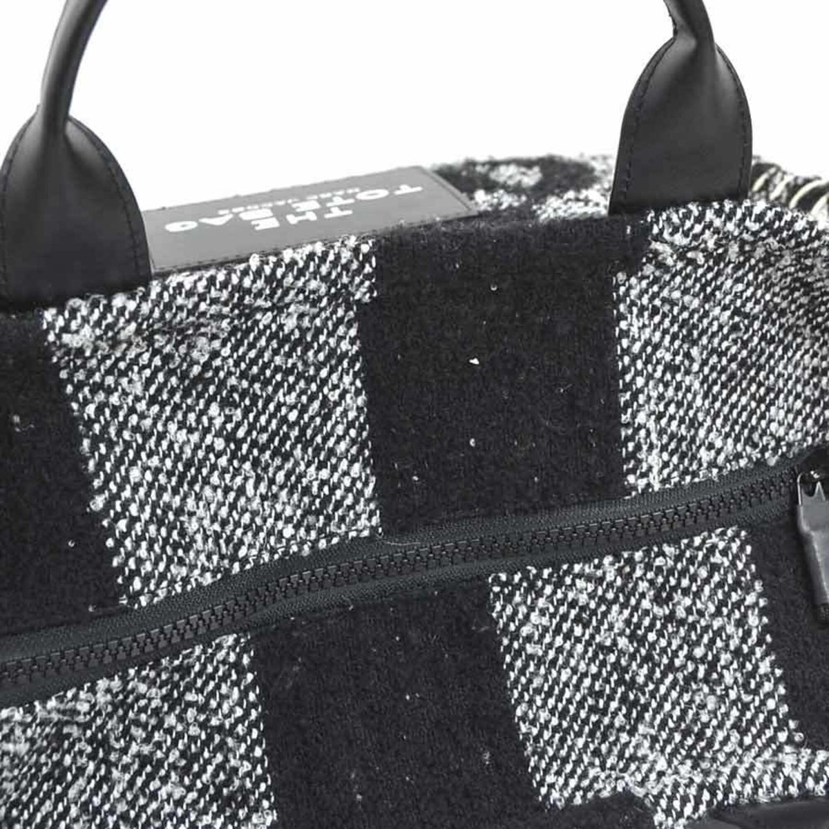 Marc Jacobs Black Polyester Leather Handbag Shoulder Bag Tote Bag (Pre-Owned)