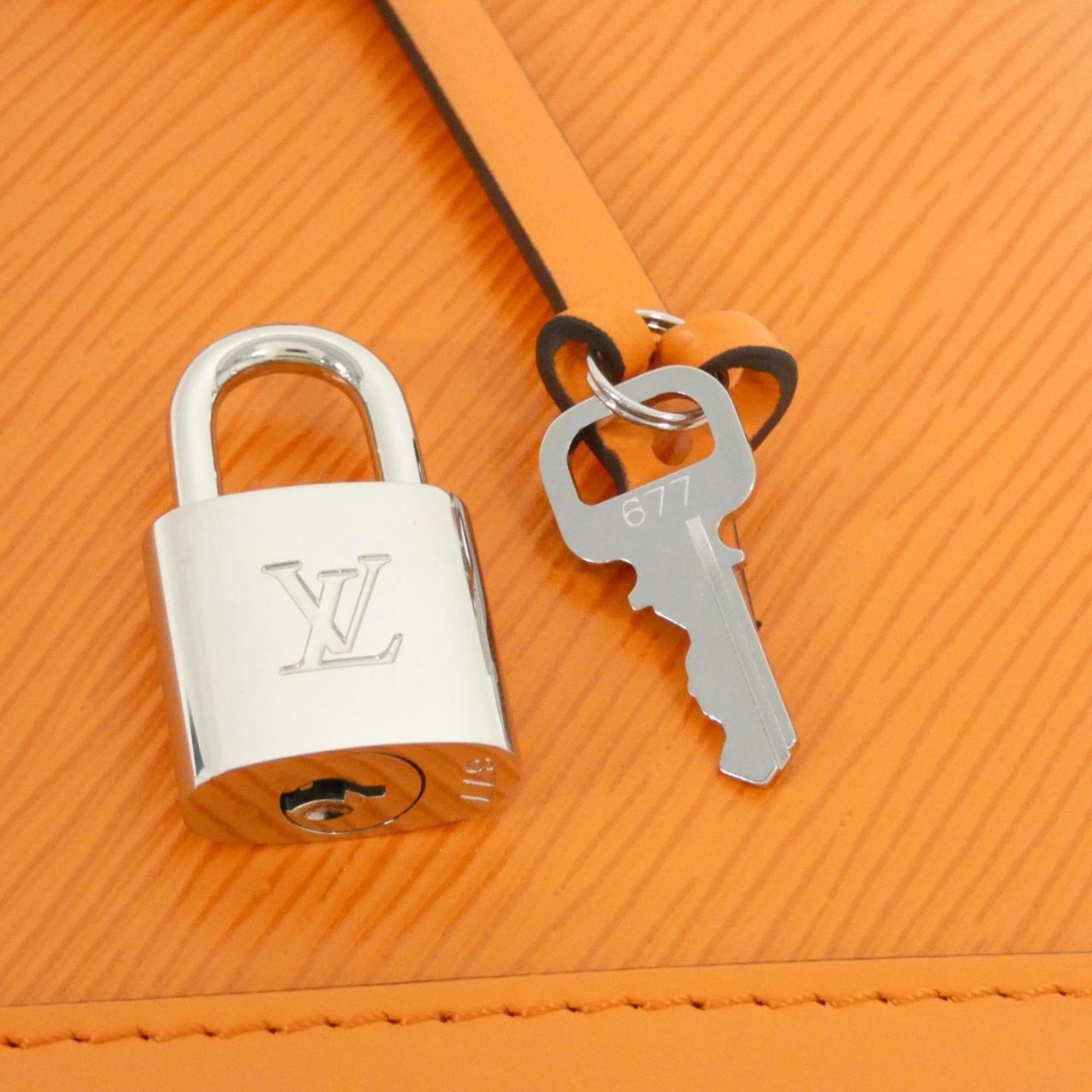 Louis Vuitton Orange Leather Backpack (Pre-Owned)