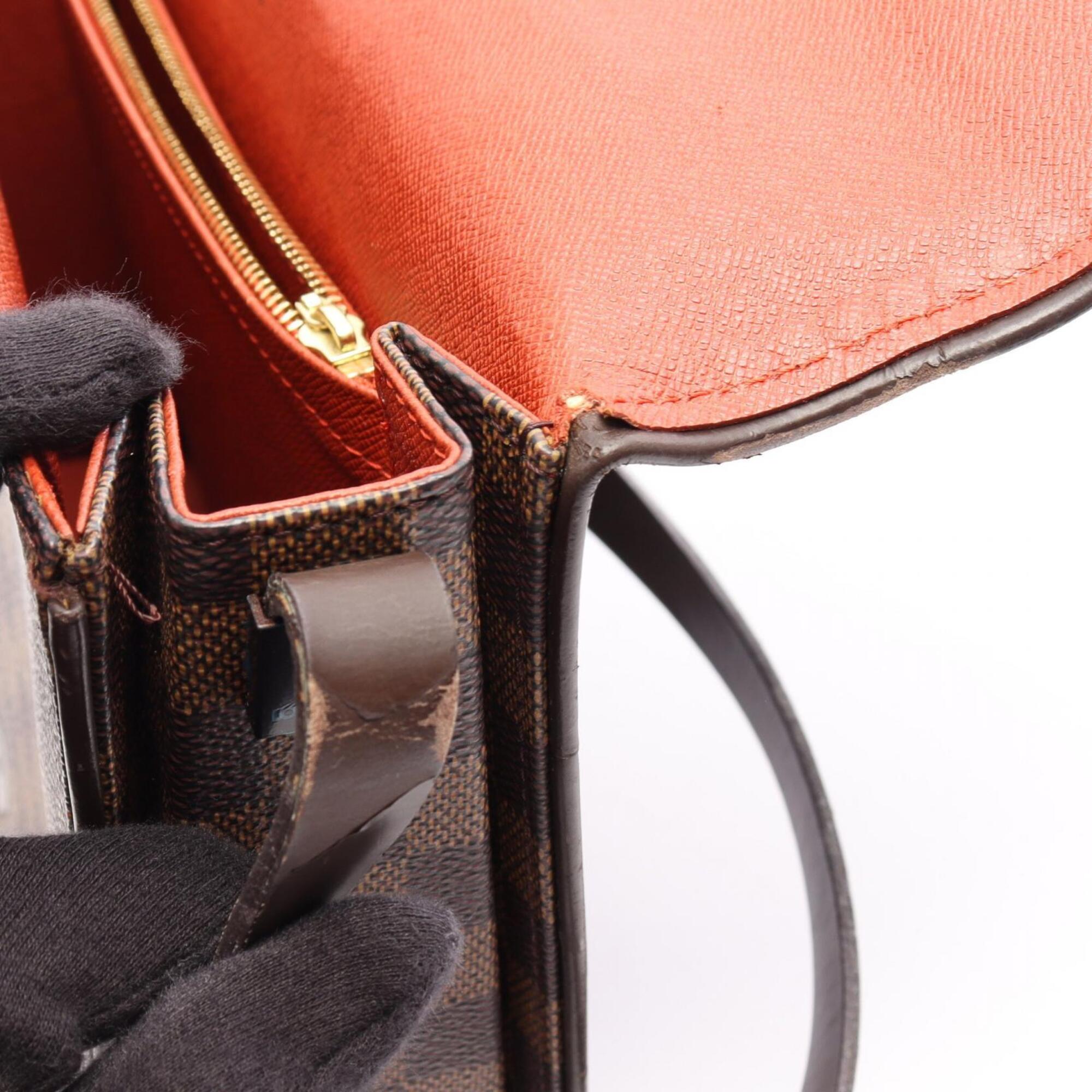 Louis Vuitton Brown Coated Canvas Pvc Leather Handbag Shoulder Bag (Pre-Owned)