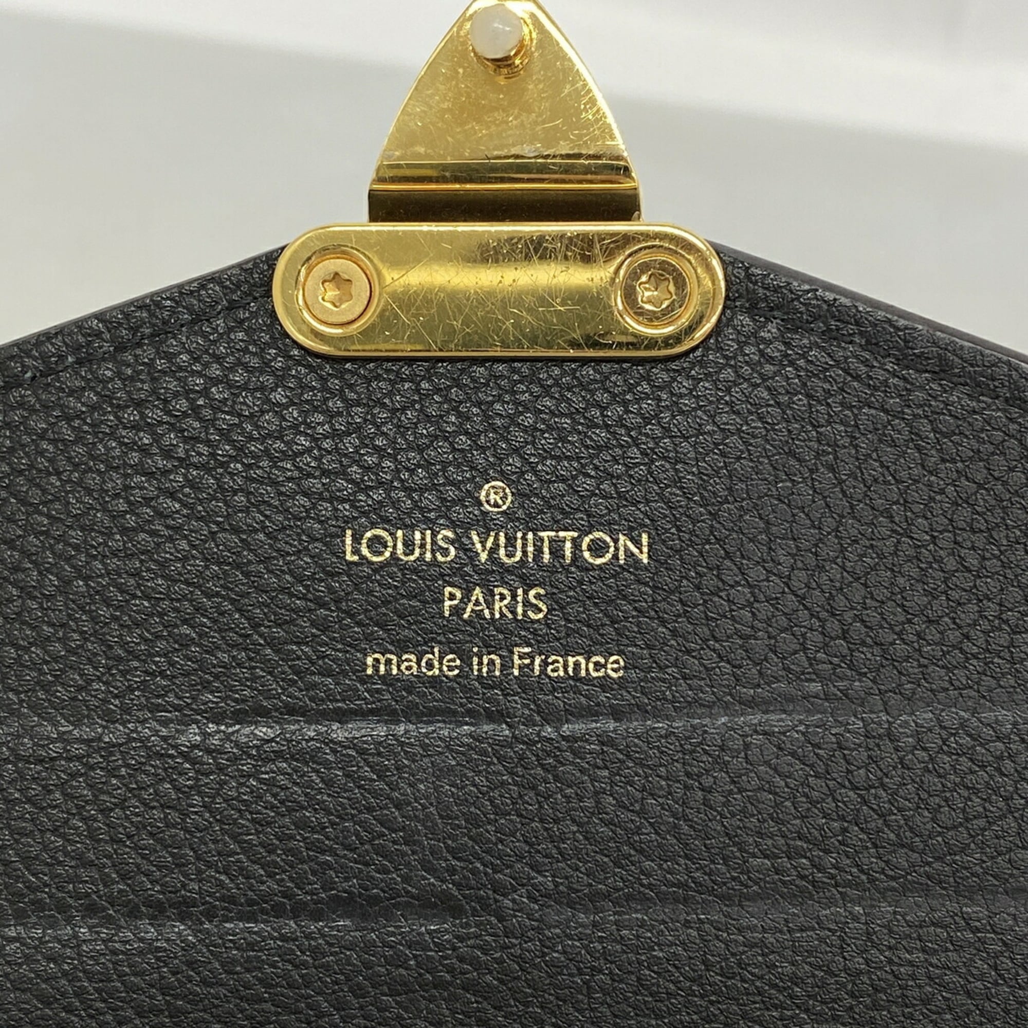 Louis Vuitton Noir Long Wallet (Bi-Fold) (Pre-Owned)