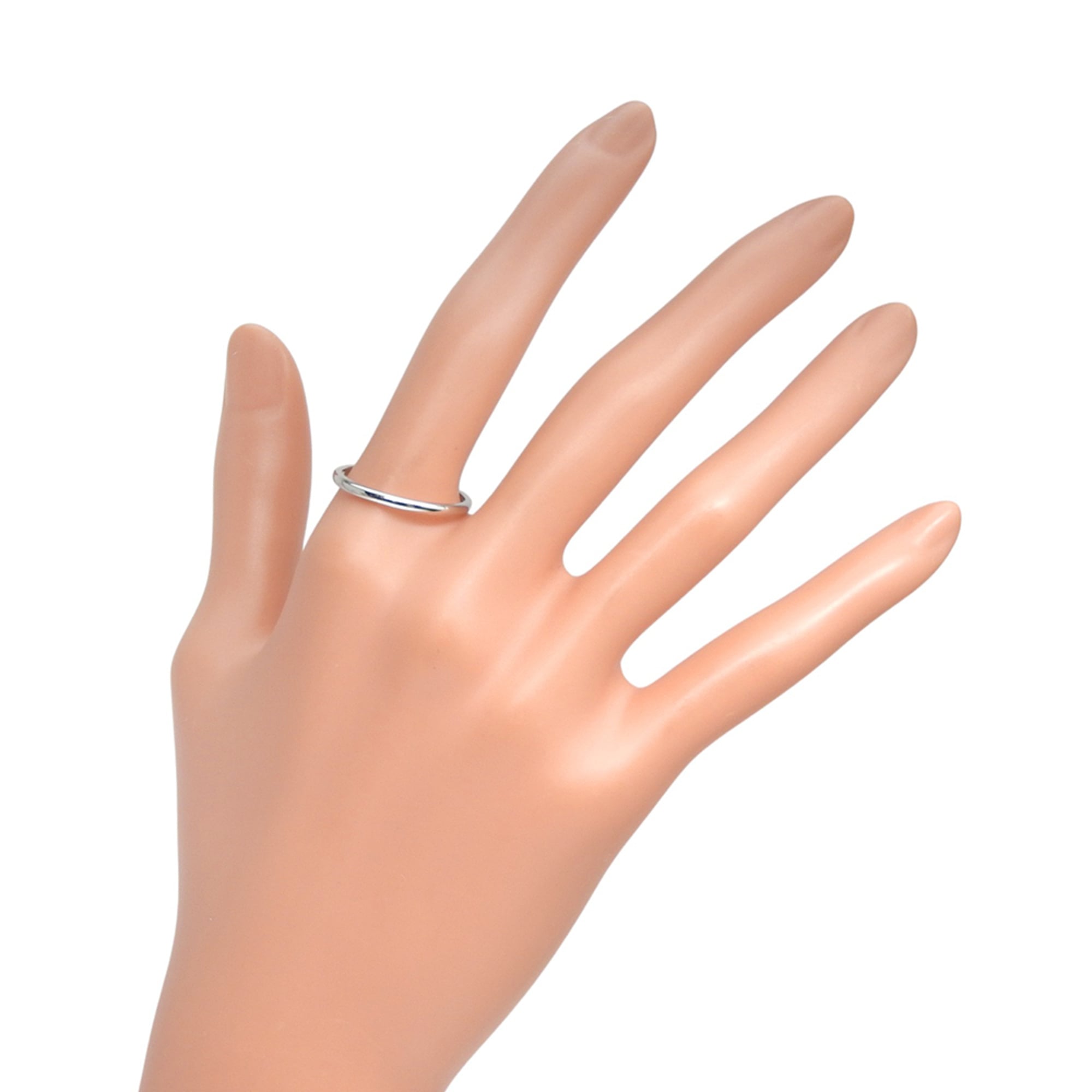 Cartier Platinum Platinum 950 Band Ring (Pre-Owned)