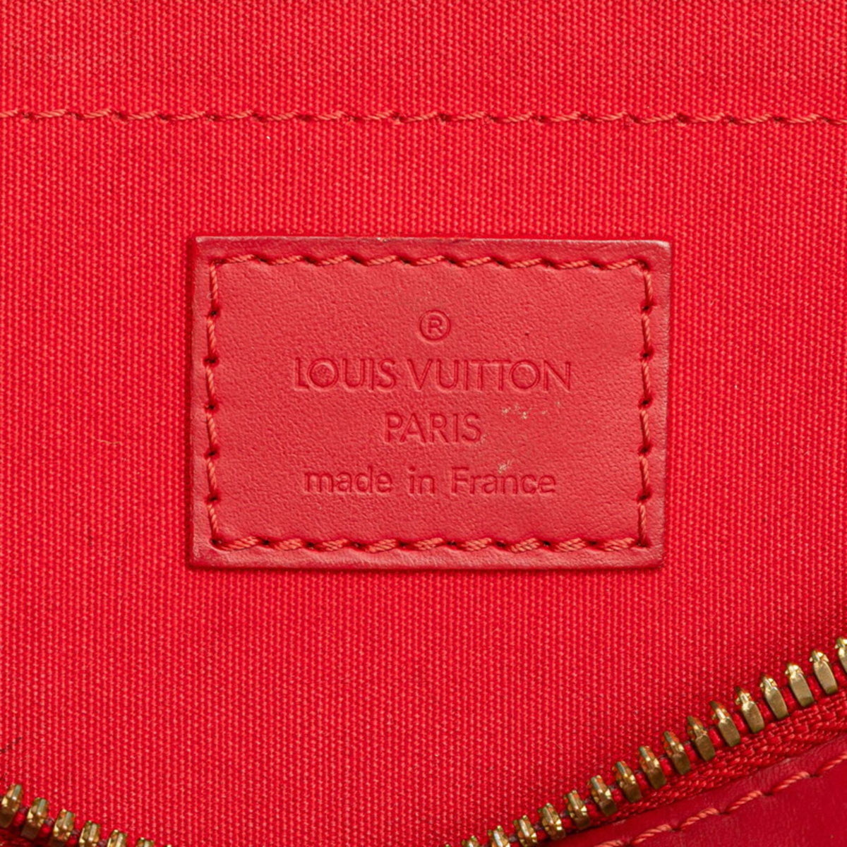 Louis Vuitton Red Color Rouge Leather Handbag Shoulder Bag (Pre-Owned)