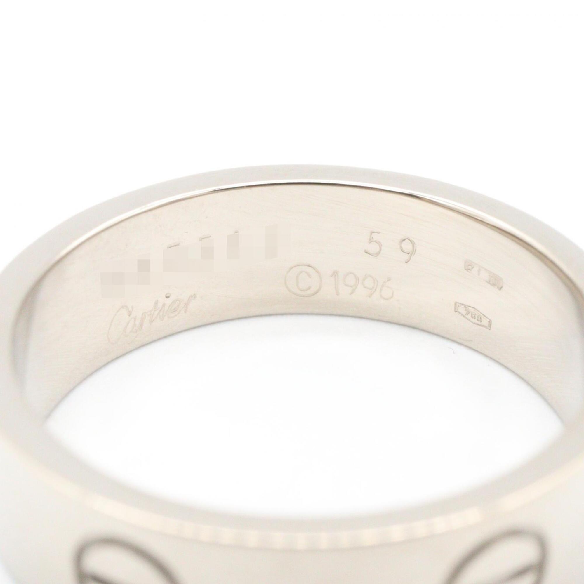 Cartier Silver White Gold (18K) Band Ring (Pre-Owned)