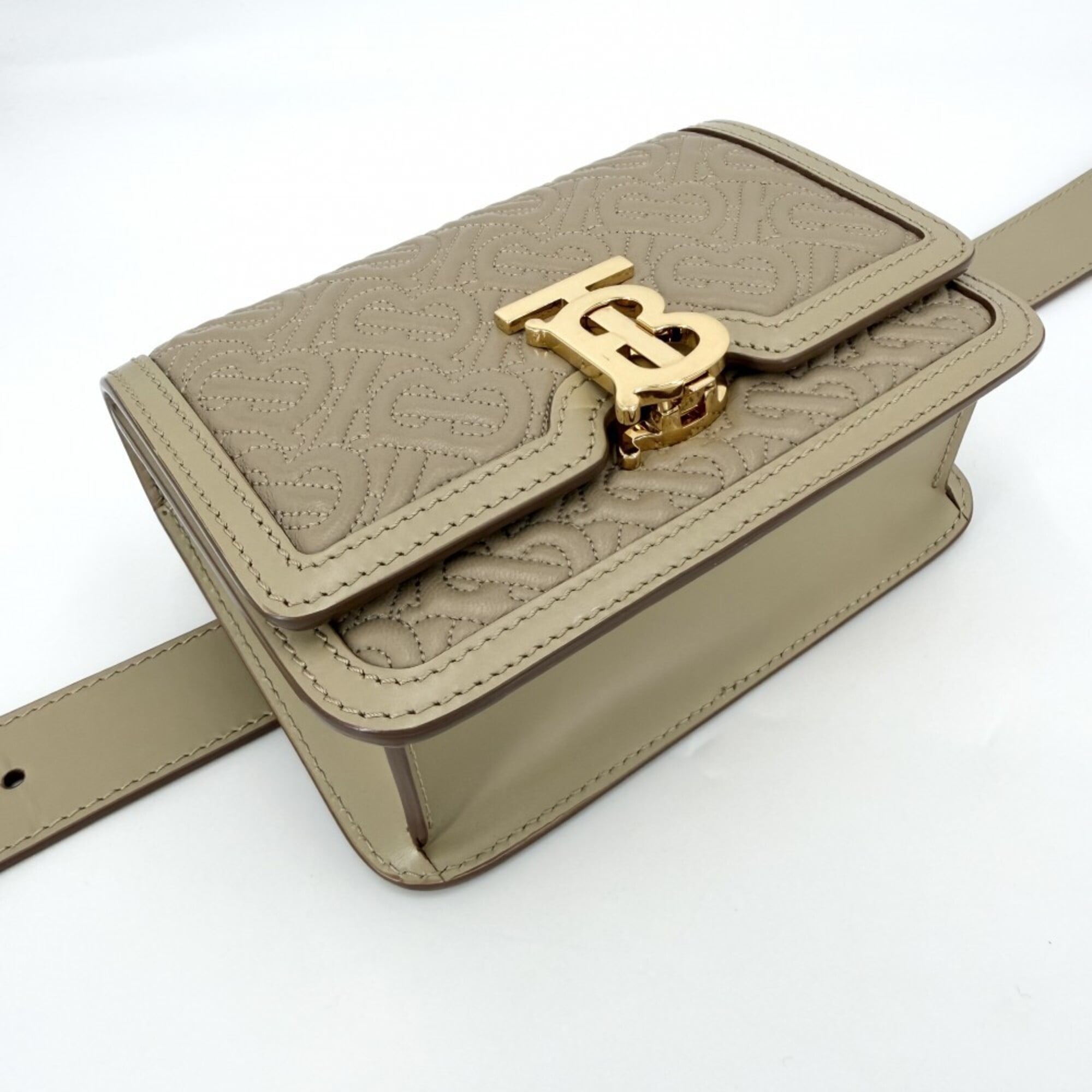 Burberry Beige Leather Sling Bag (Pre-Owned)