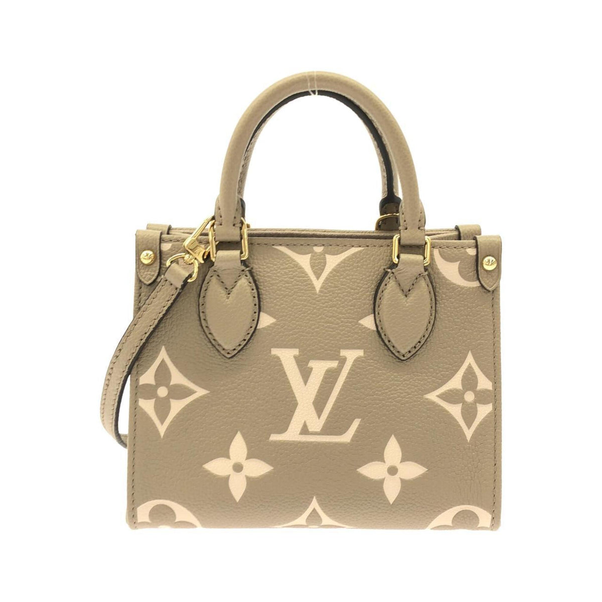 Louis Vuitton Beige Tourterelle Leather Handbag (Pre-Owned)
