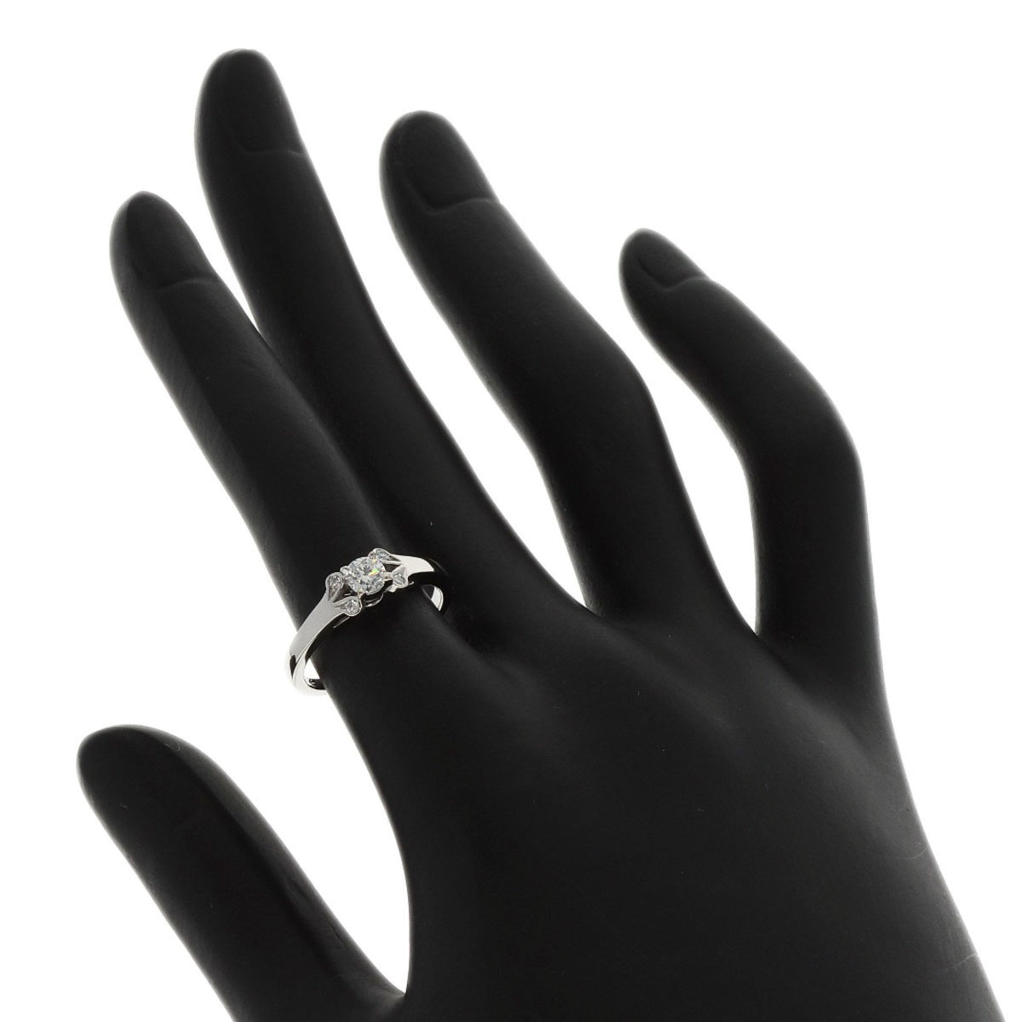 Cartier Silver Platinum 950 Band Ring (Pre-Owned)