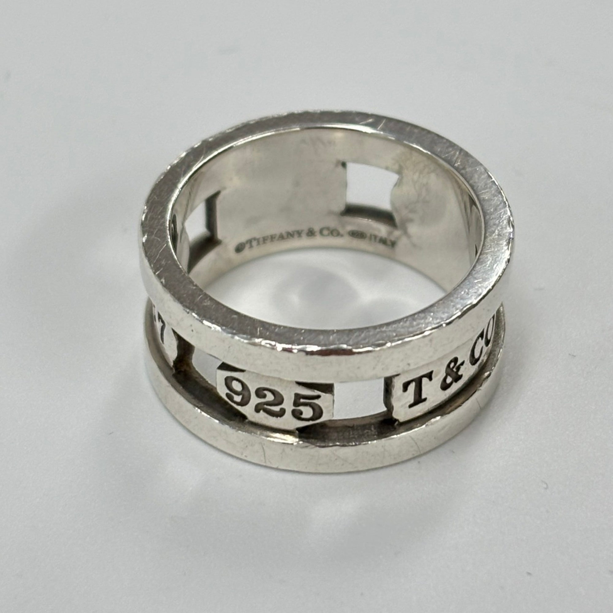 Tiffany Silver Silver 925 Band Ring (Pre-Owned)