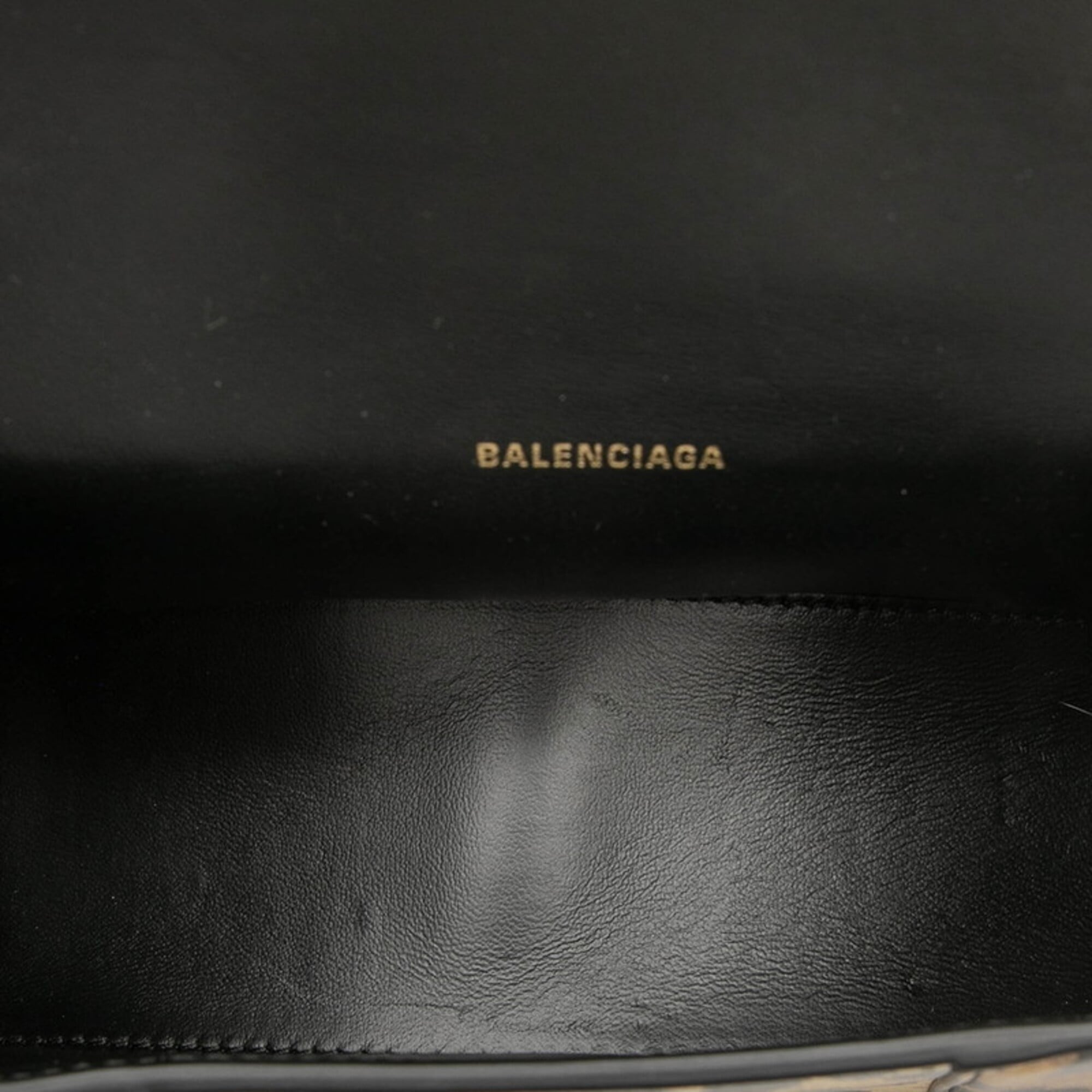 Balenciaga Black Brown Leather Handbag Shoulder Bag (Pre-Owned)