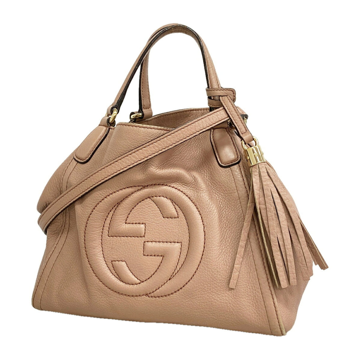 Gucci Pink Leather Handbag (Pre-Owned)
