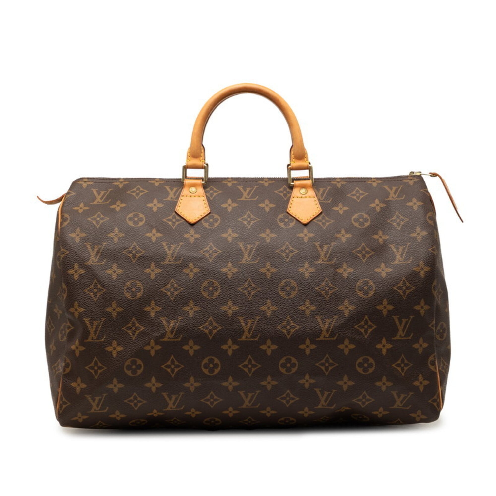 Louis Vuitton Brown Pvc Leather Boston Bag Handbag (Pre-Owned)