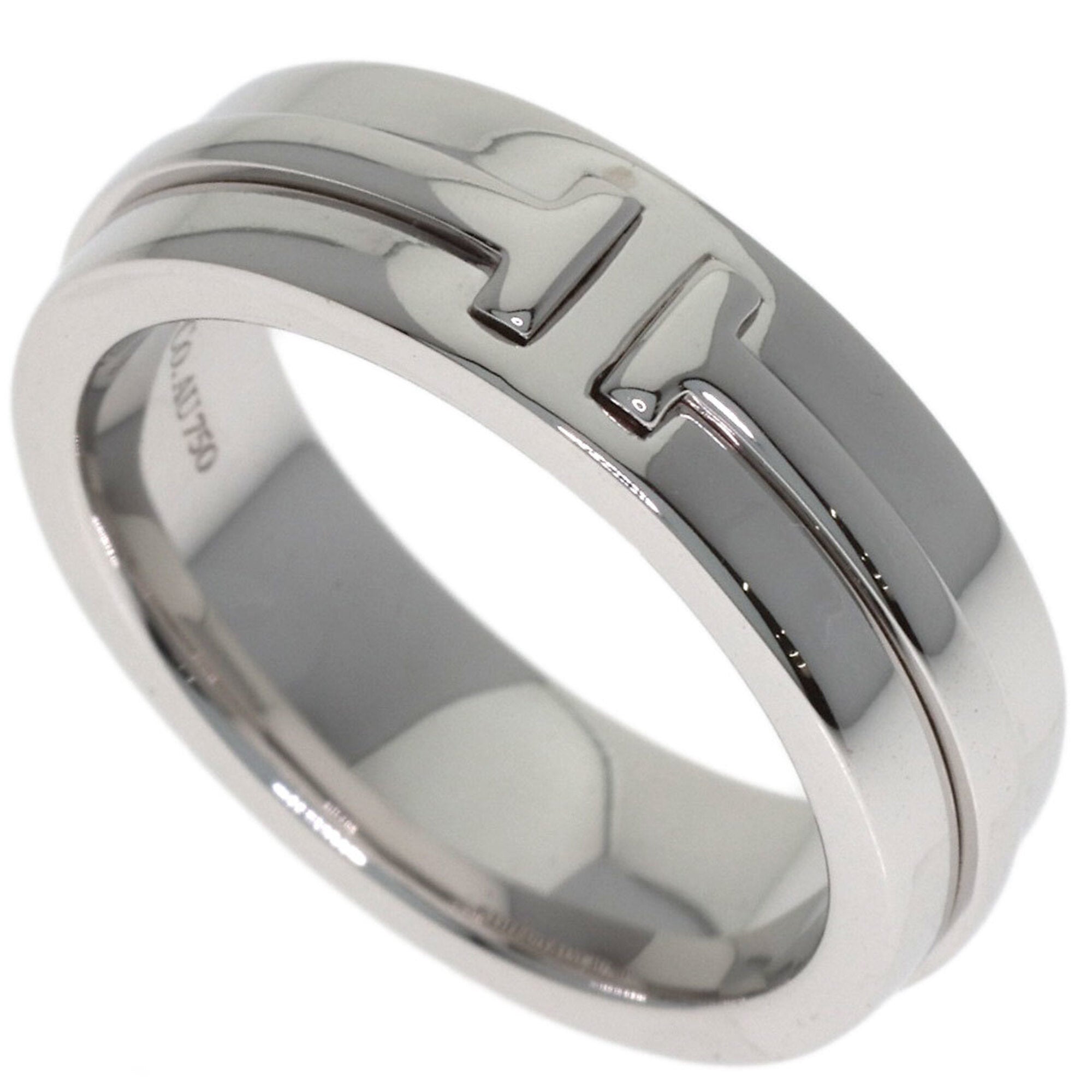 Tiffany White Gold (18K) Band Ring (Pre-Owned)