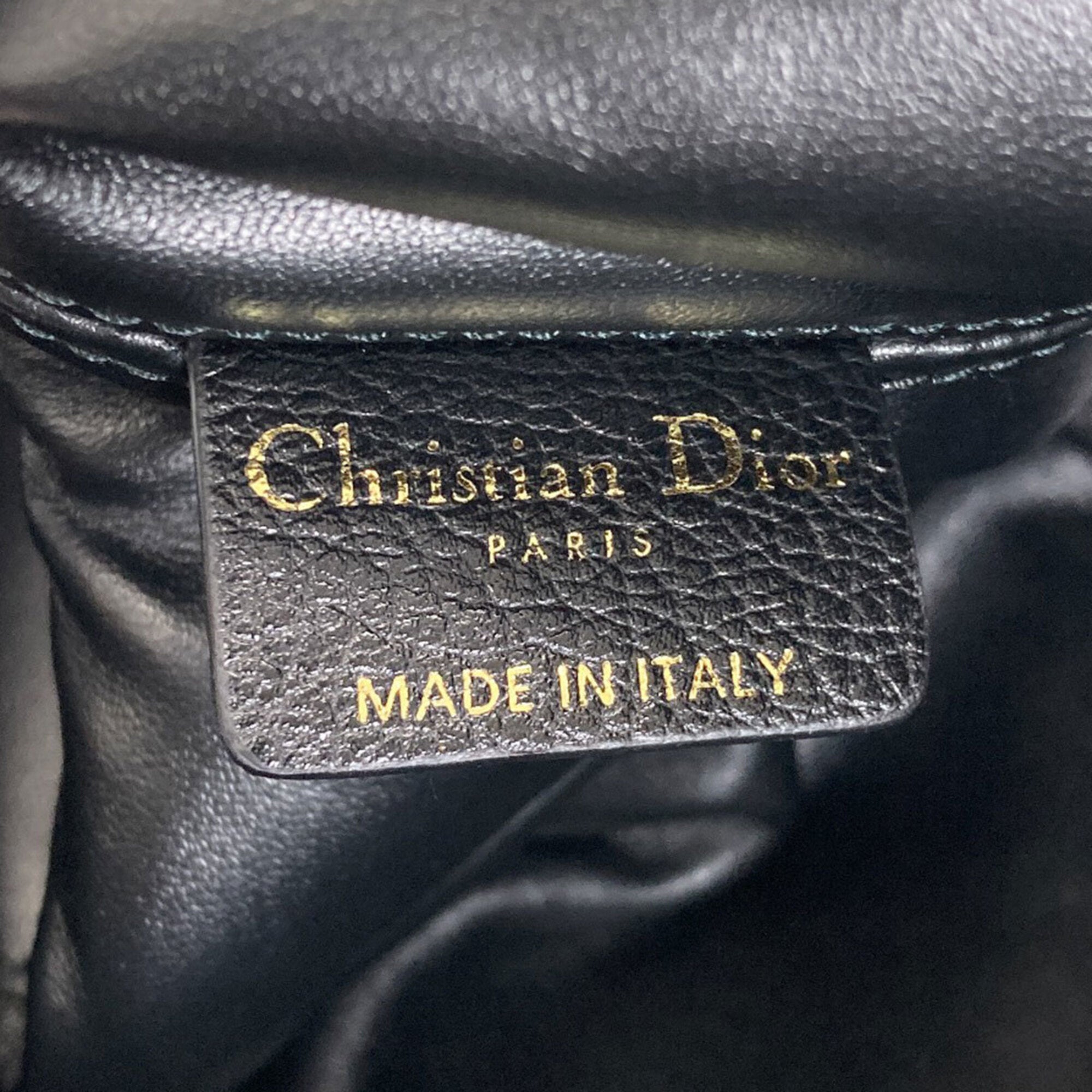 Christian Dior Black Leather Handbag (Pre-Owned)