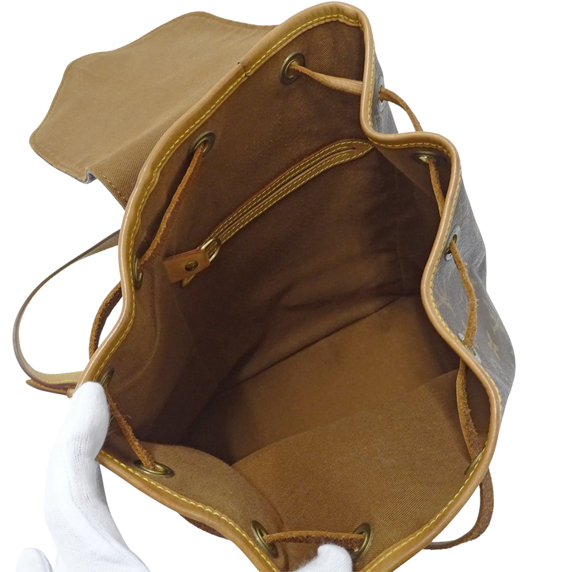 Louis Vuitton Brown Monogram Canvas Handbag (Pre-Owned)