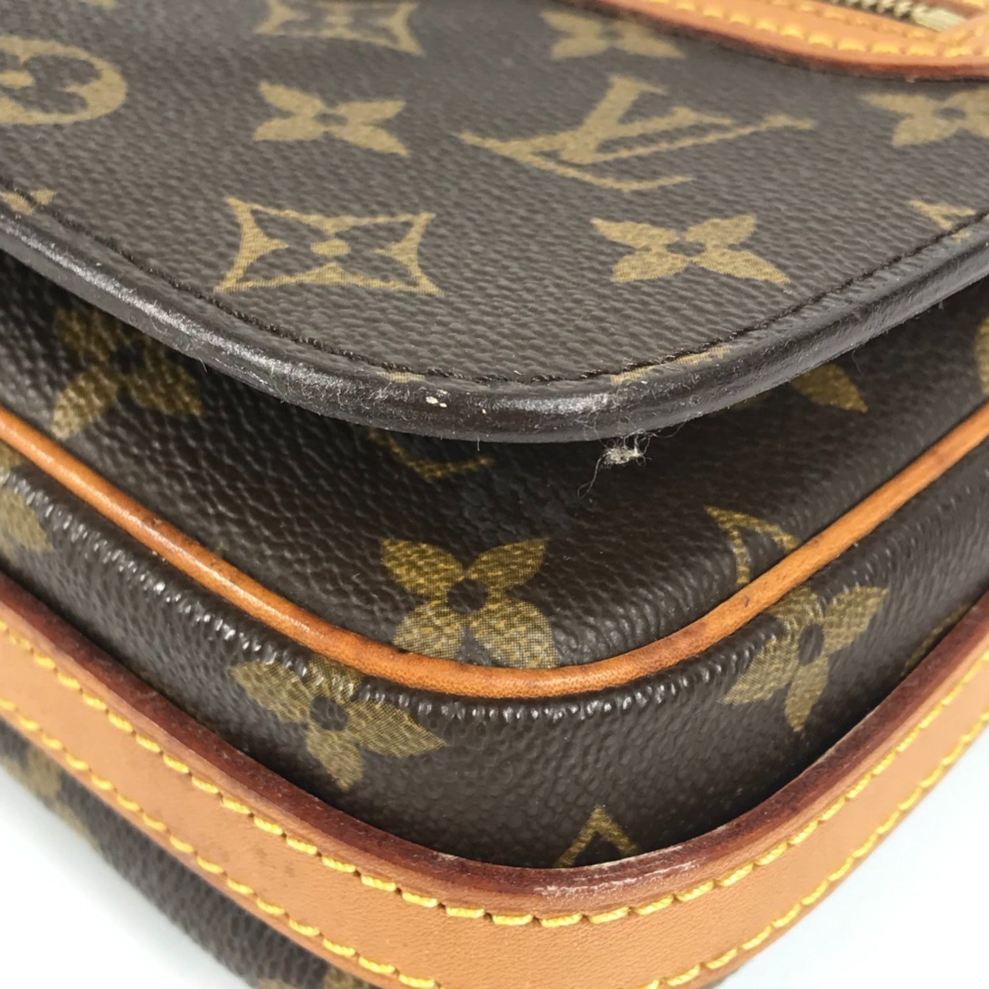 Louis Vuitton Brown Monogram Canvas Pochette Shoulder Bag (Pre-Owned)