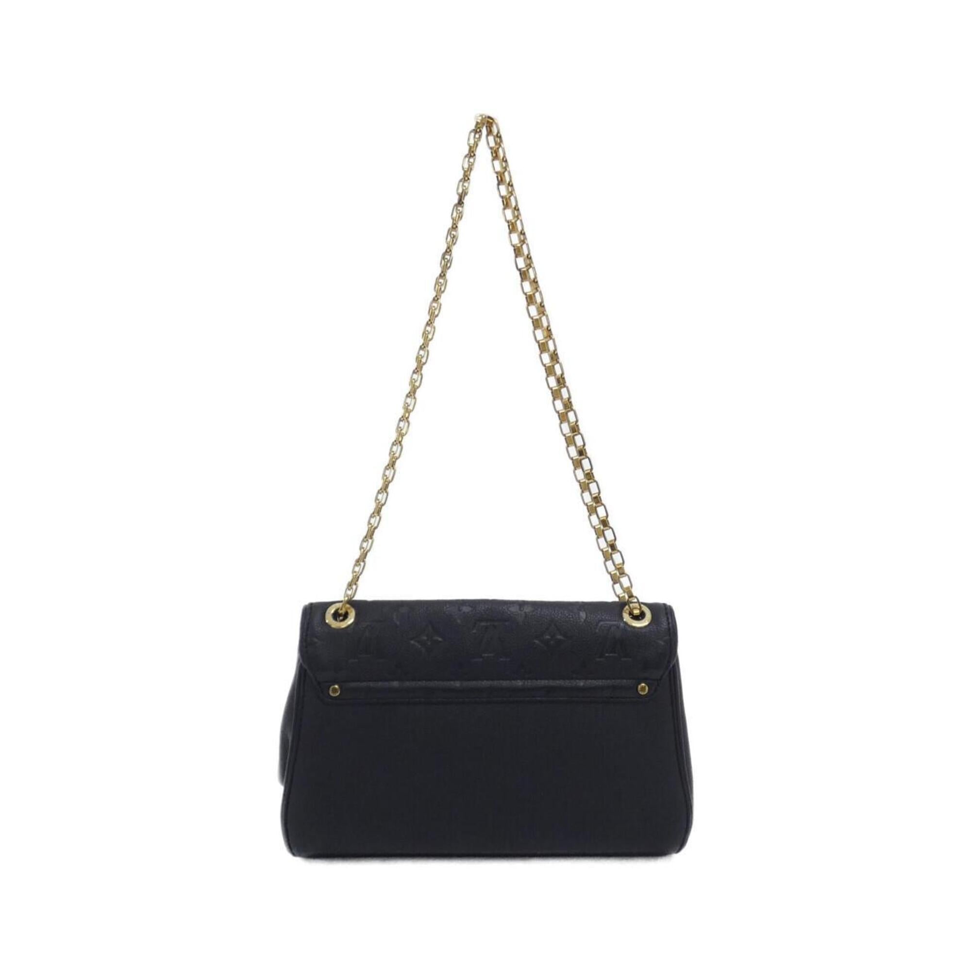 Louis Vuitton Black Leather Shoulder Bag (Pre-Owned)