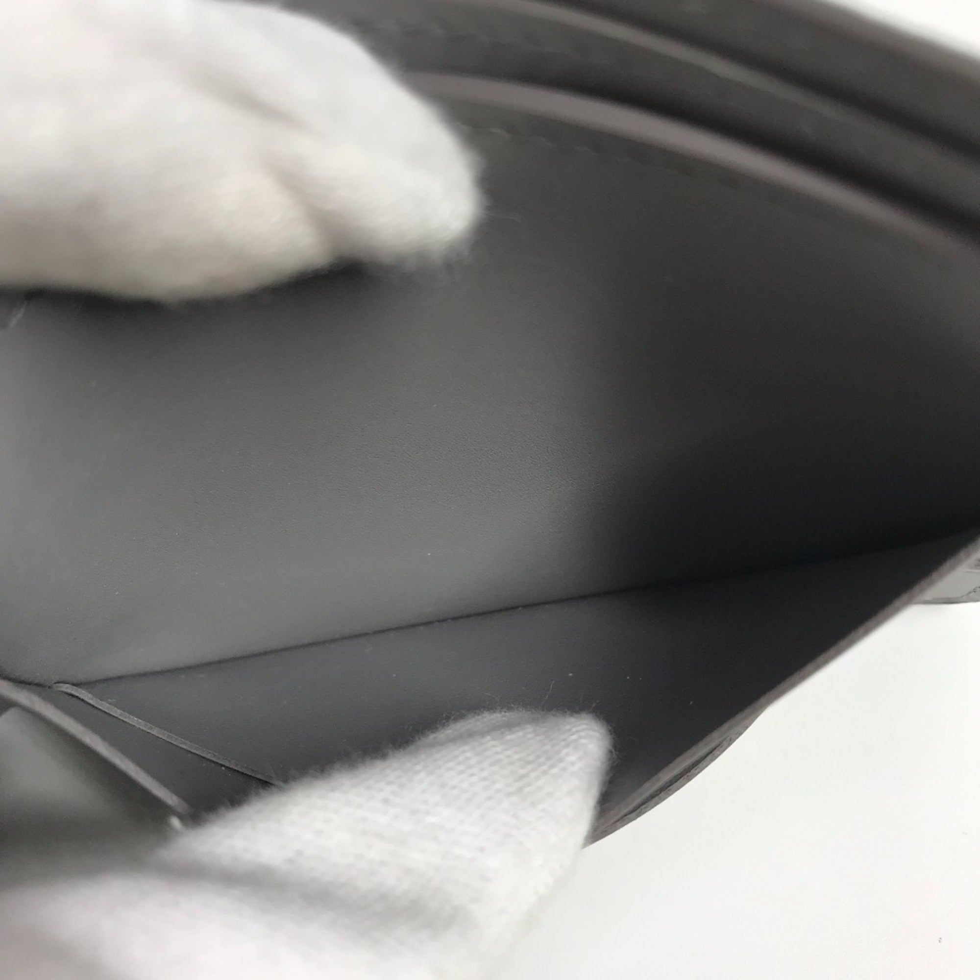 Louis Vuitton Gray Leather Wallet (Bi-Fold) (Pre-Owned)