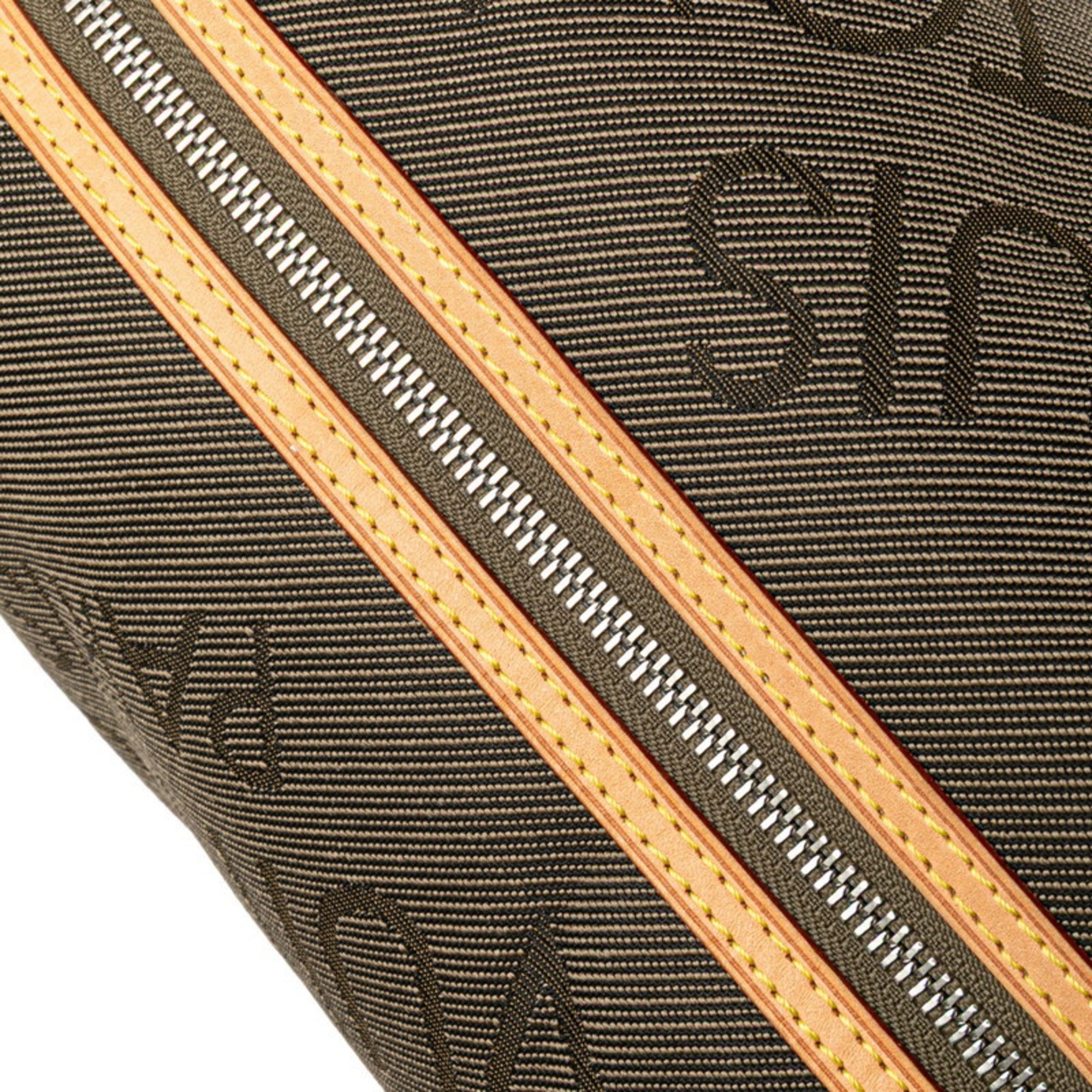 Louis Vuitton Damier Geant Earth Khaki Canvas Leather Pouch (Pre-Owned)
