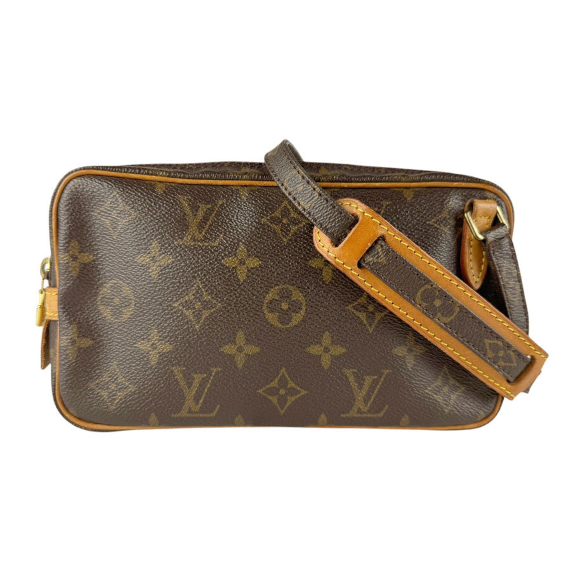Louis Vuitton Brown Monogram Monogram Pochette Shoulder Bag (Pre-Owned)