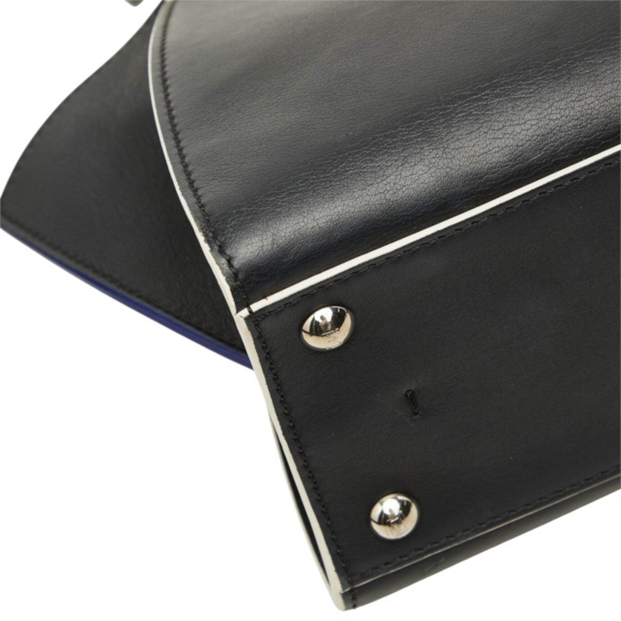 Fendi Black Leather Handbag Shoulder Bag (Pre-Owned)