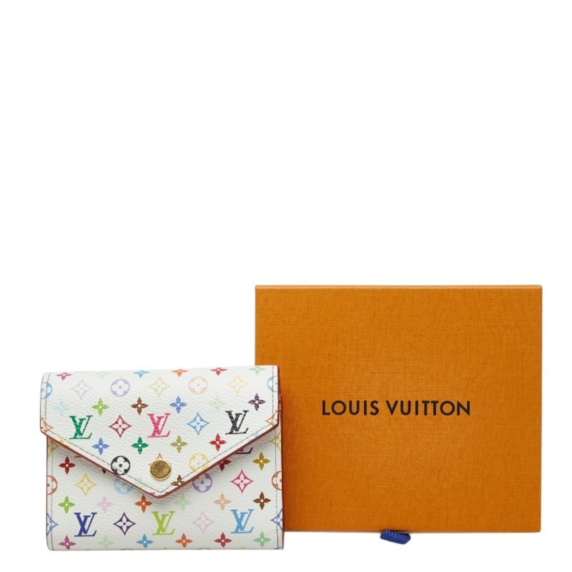 Louis Vuitton White Pvc Wallet (Bi-Fold) (Pre-Owned)