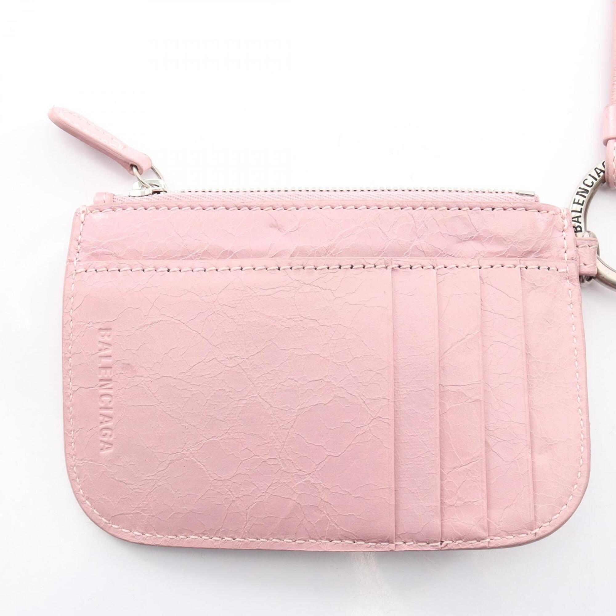 Balenciaga Pink Leather Clutch Bag Pouch (Pre-Owned)