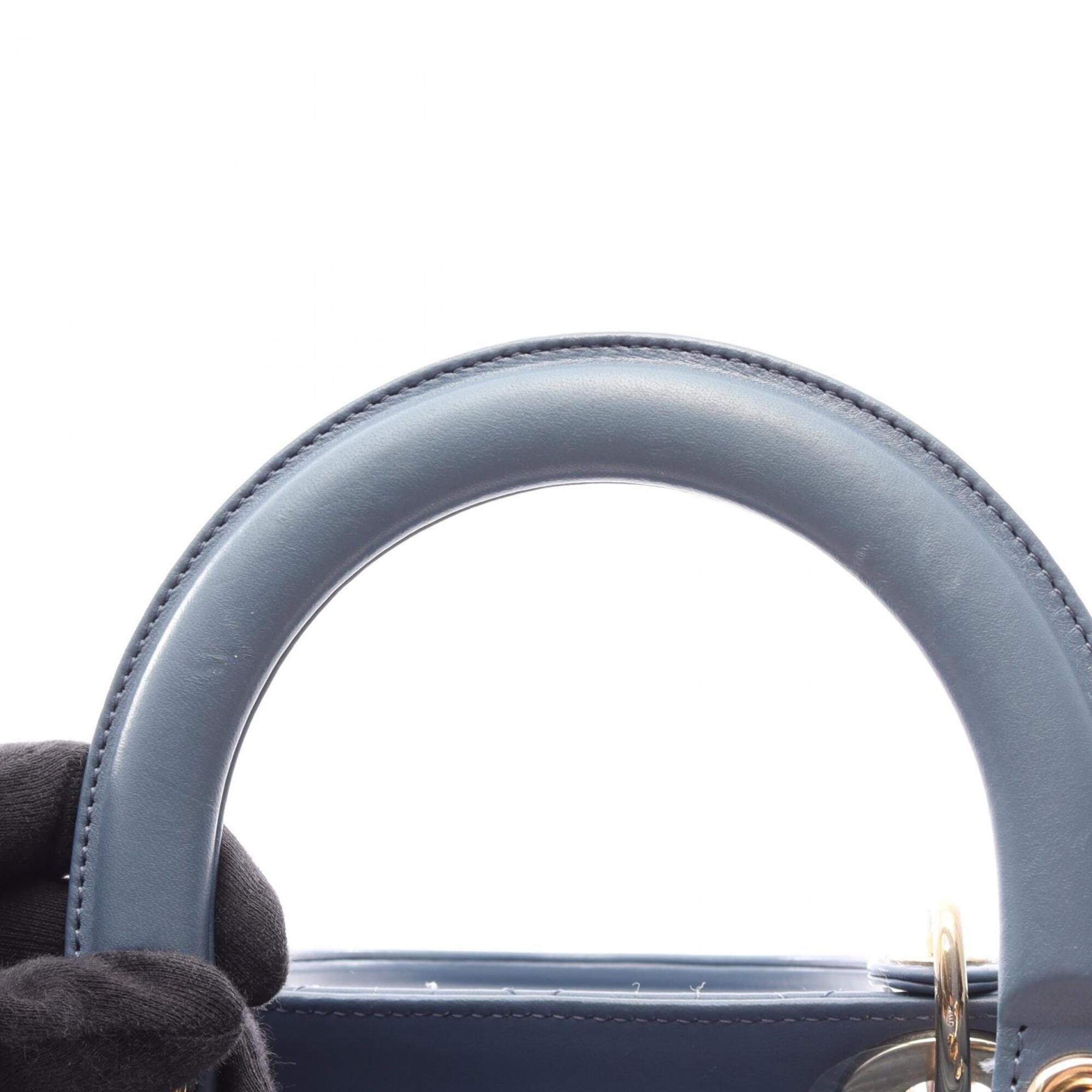 Christian Dior Blue Leather Handbag (Pre-Owned)
