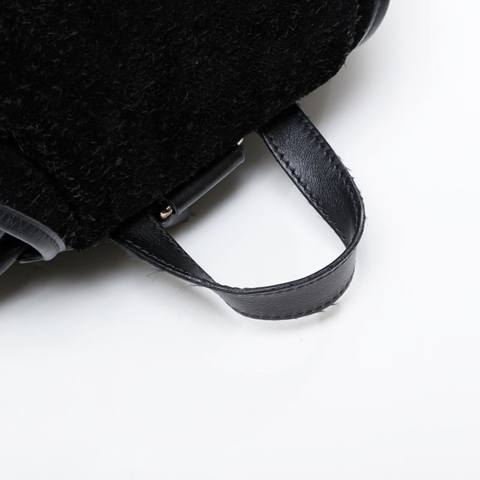 Balenciaga Black Leather Suede Backpack (Pre-Owned)