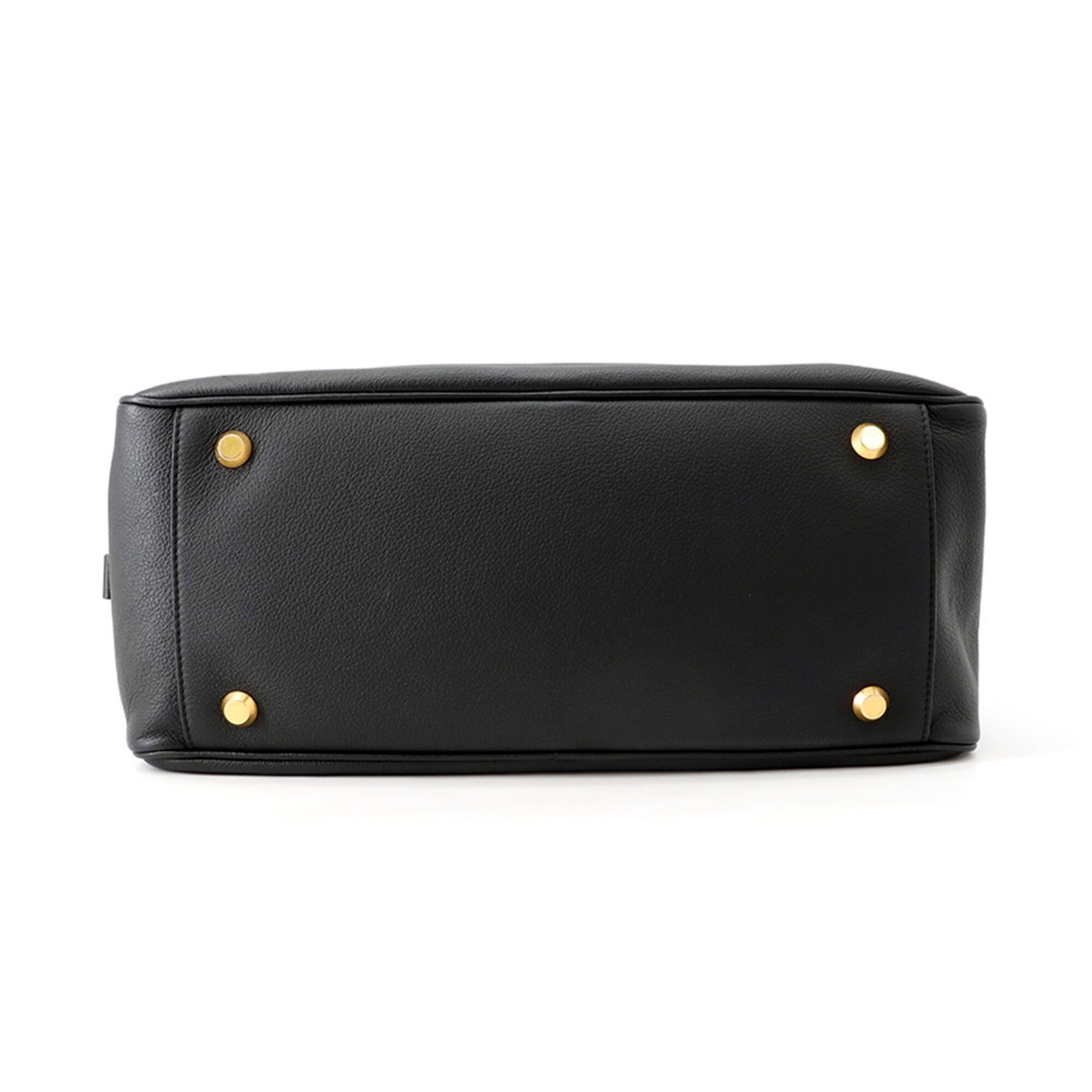 Balenciaga Black Leather Handbag Shoulder Bag (Pre-Owned)