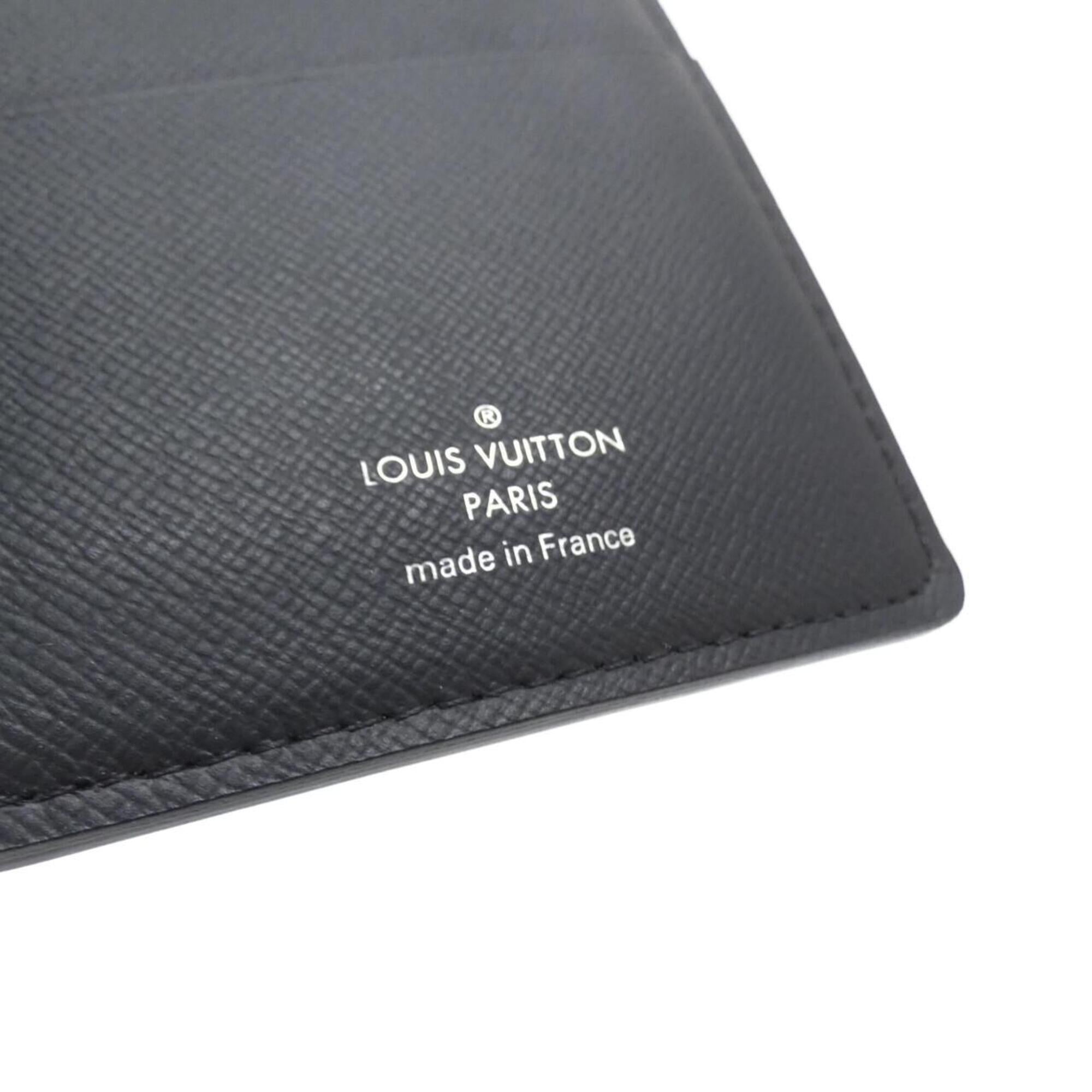 Louis Vuitton Black Coated Canvas Long Wallet (Bi-Fold) (Pre-Owned)