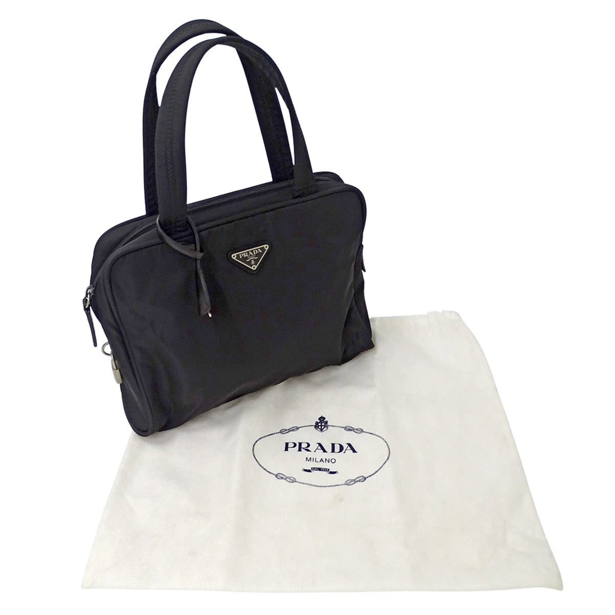 Prada Black Nylon Handbag (Pre-Owned)
