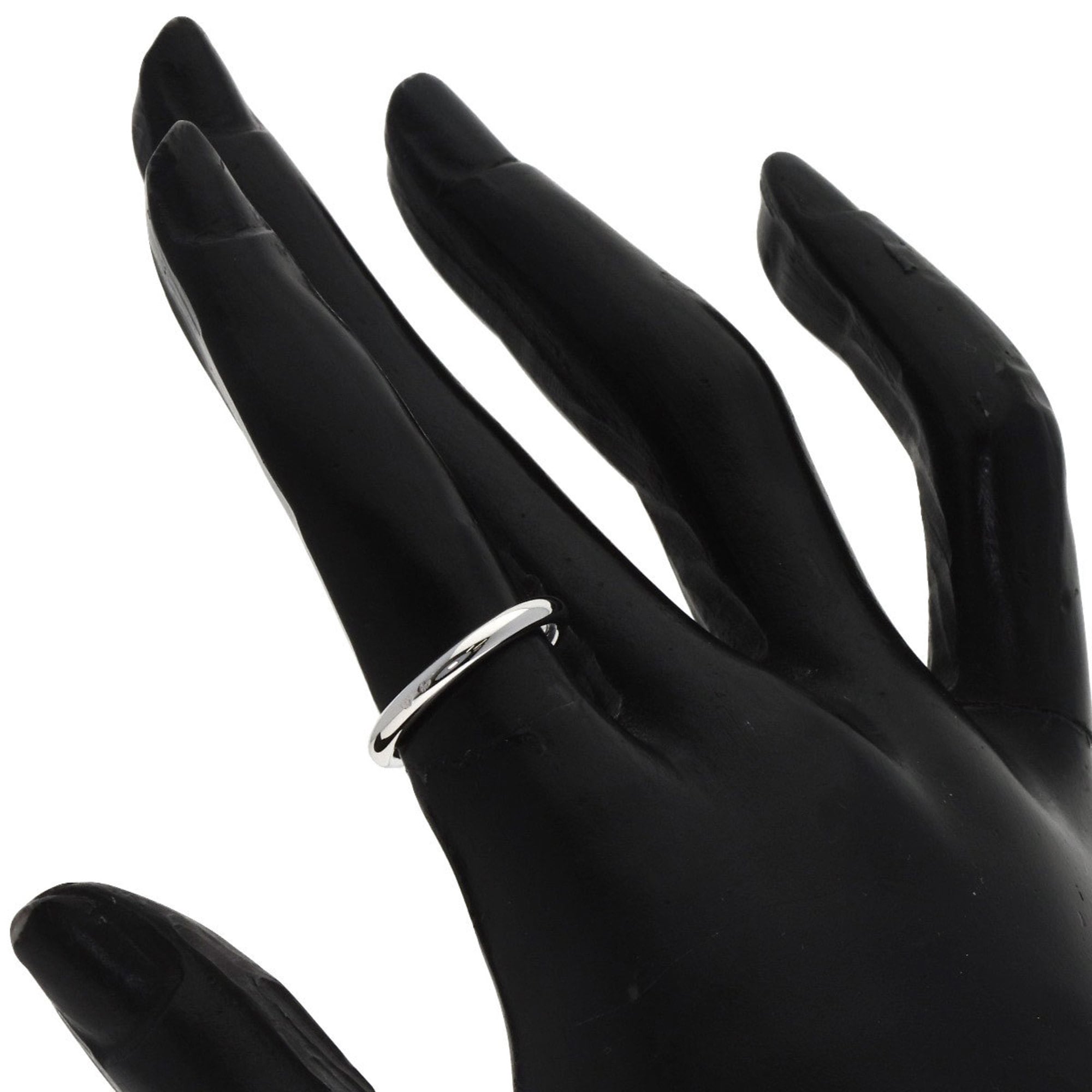 Hermes White White Gold (18K) Wedding Ring (Pre-Owned)