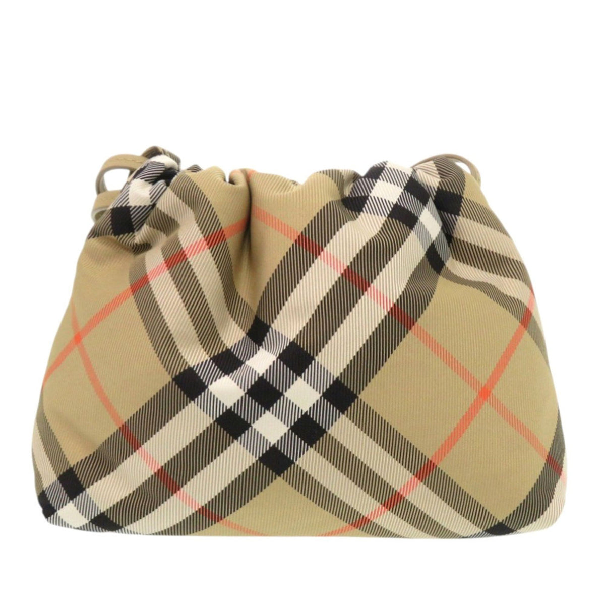 Burberry Brown Nylon Leather Shoulder Bag (Pre-Owned)