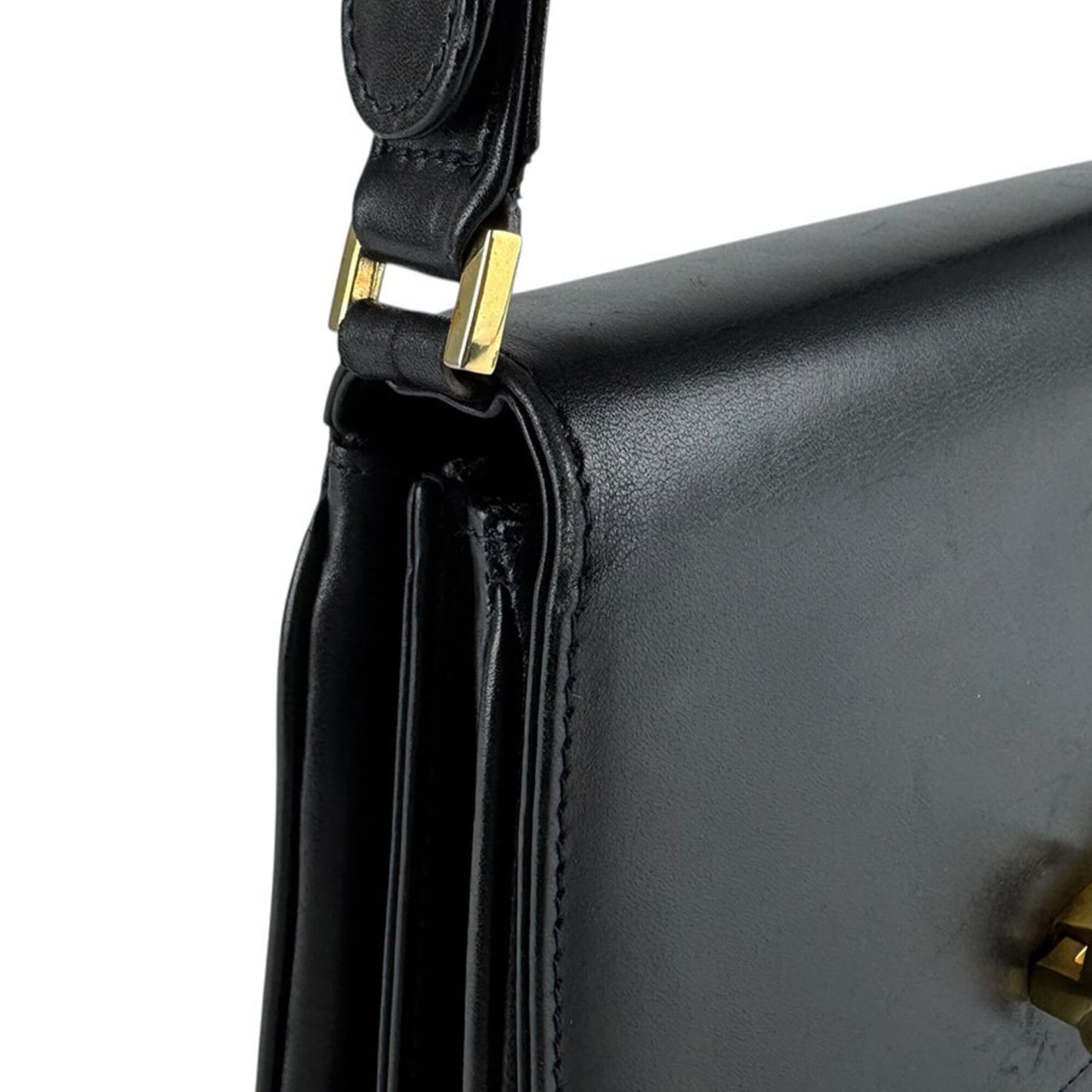 Gucci Black Leather Shoulder Bag (Pre-Owned)