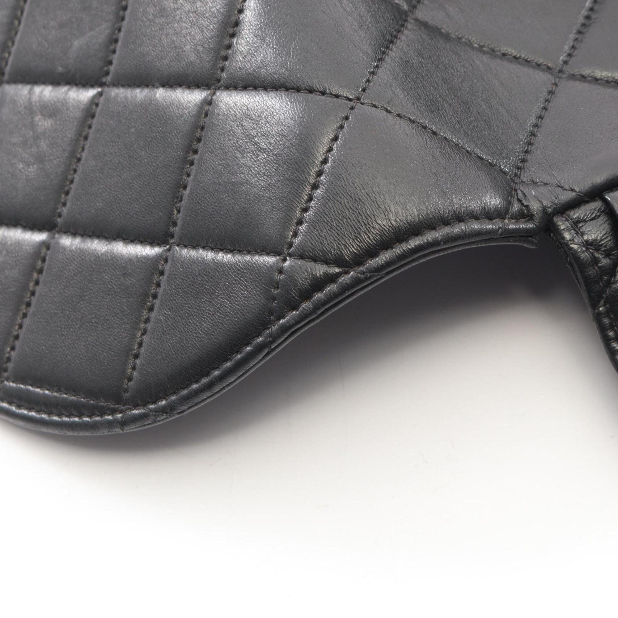Chanel Matelasse Black Leather Backpack (Pre-Owned)