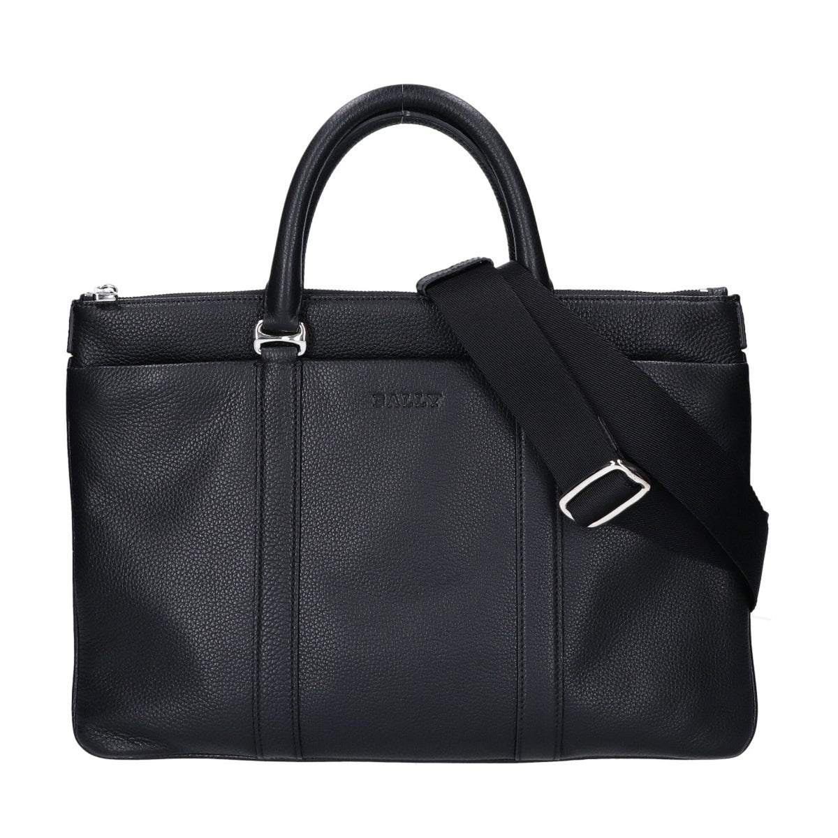 Bally Black Leather Briefcase (Pre-Owned)