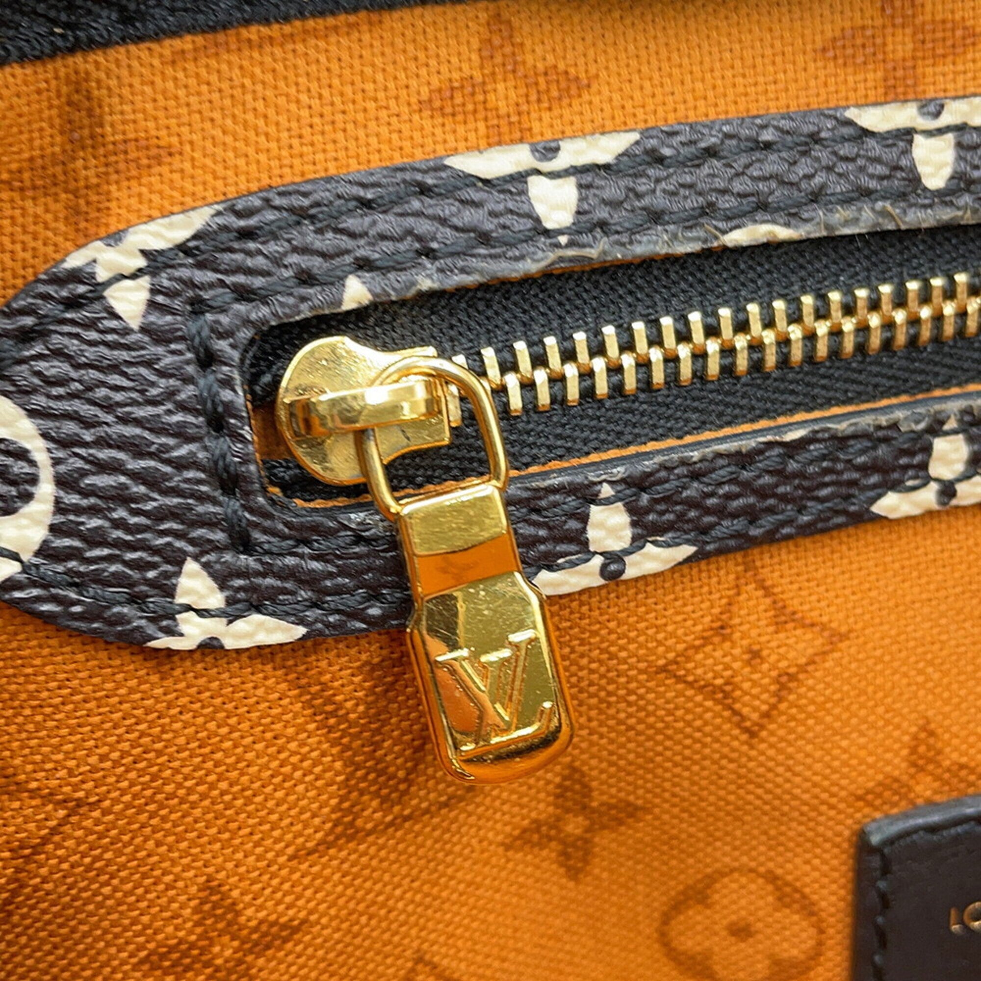 Louis Vuitton Monogram Black Monogram Orange Monogram Handbag (Pre-Owned)