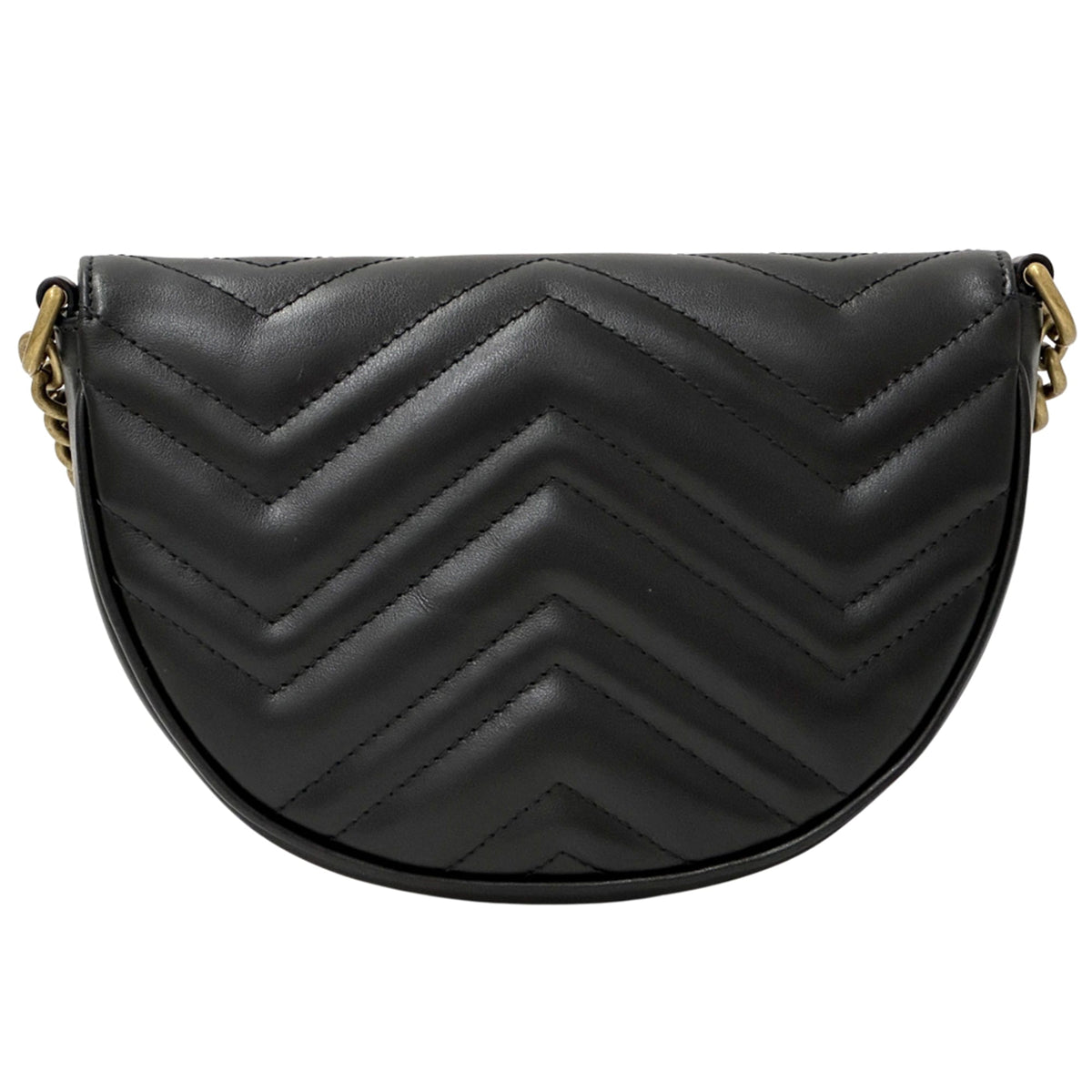 Gucci Black Leather Handbag Shoulder Bag (Pre-Owned)