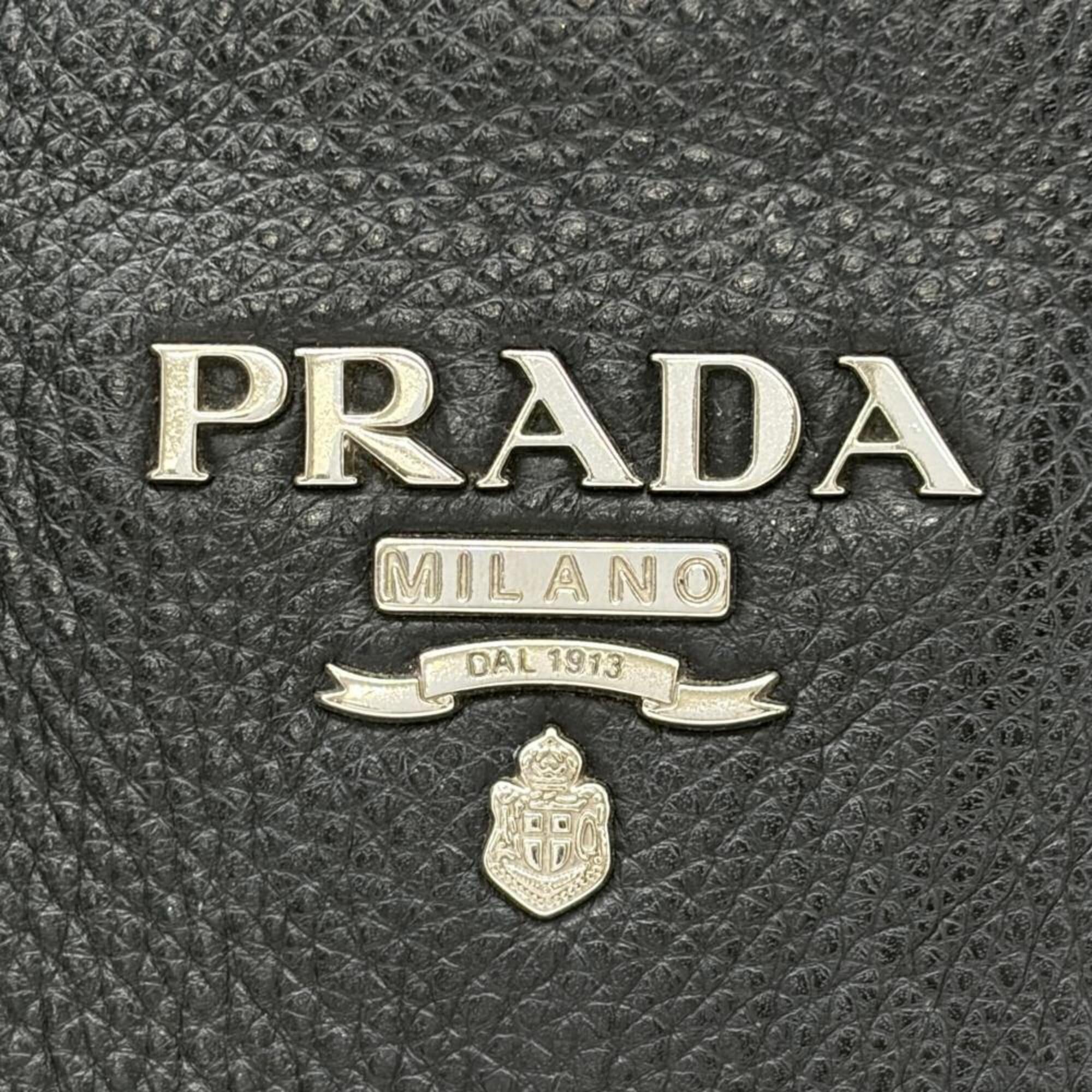Prada Black Leather Tote Bag (Pre-Owned)