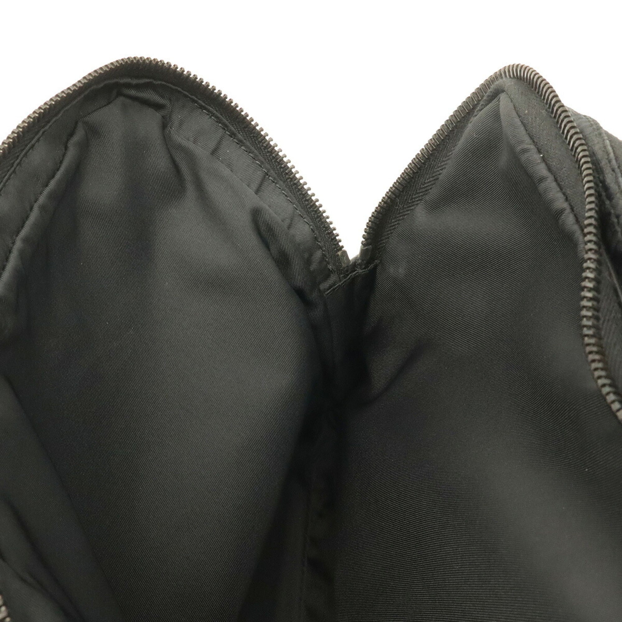 Chanel Black Nylon Jacquard Leather Handbag Tote Bag (Pre-Owned)