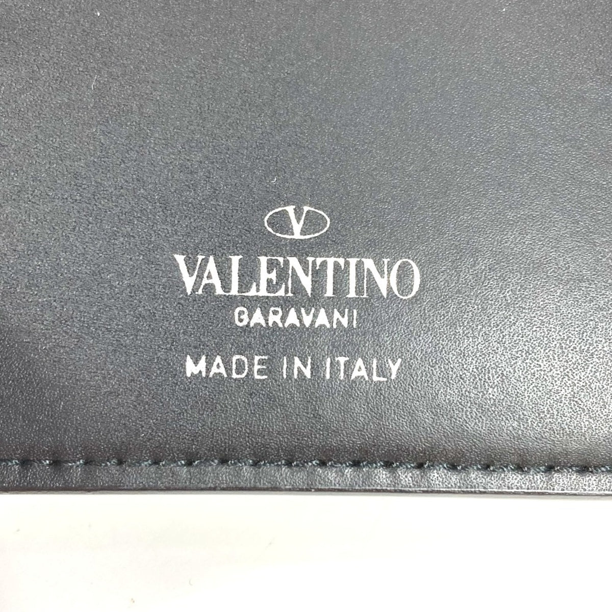 Valentino Black Yellow Leather Coin Purse/Coin Case (Pre-Owned)