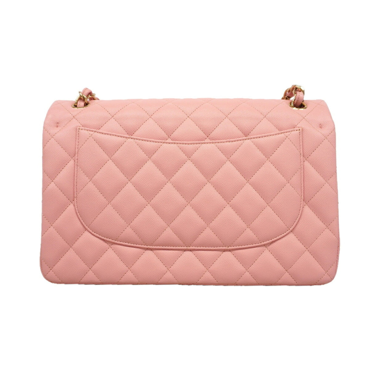Chanel Pink Grained Calfskin Shoulder Bag (Pre-Owned)