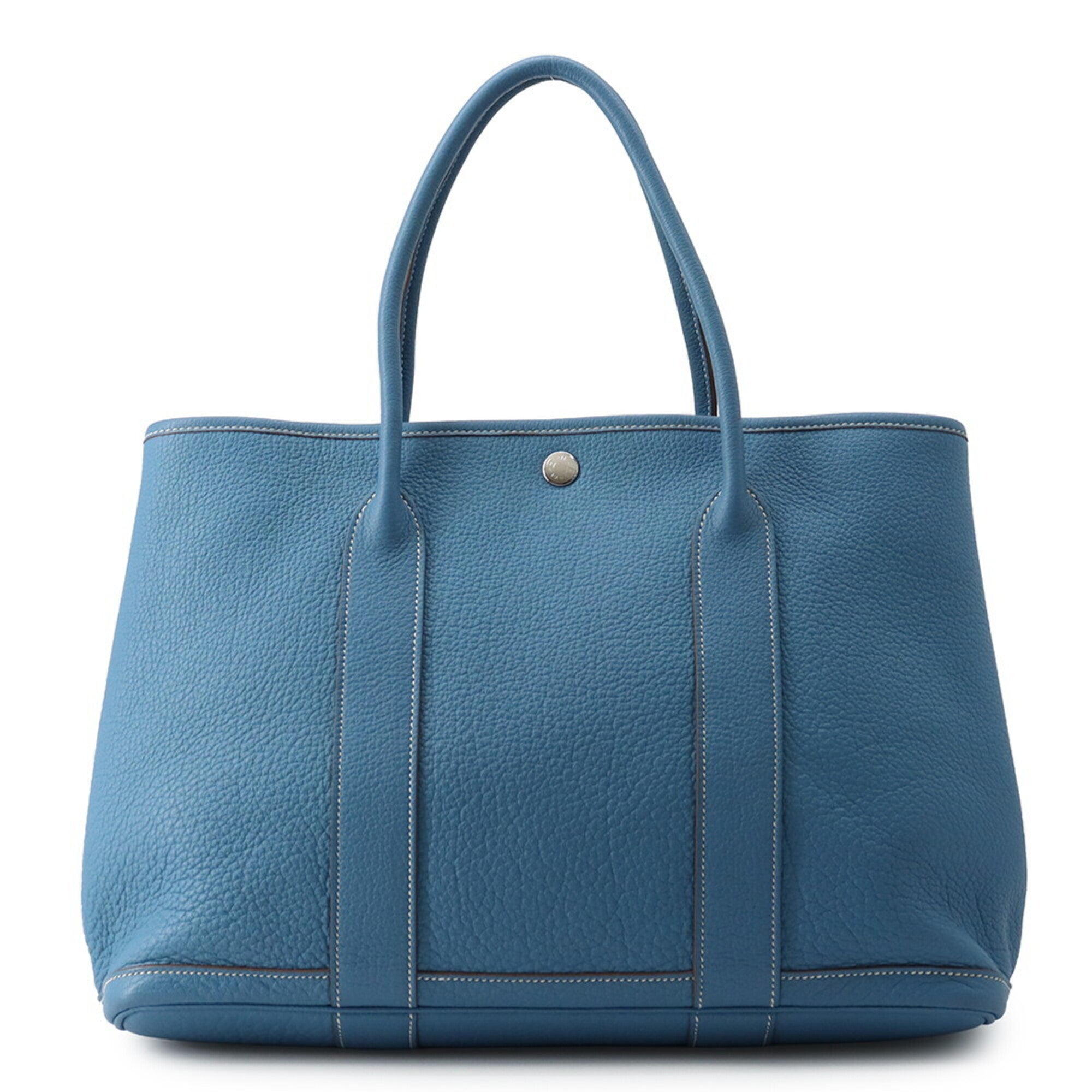Hermes Azur Negonda Leather Handbag Tote Bag (Pre-Owned)
