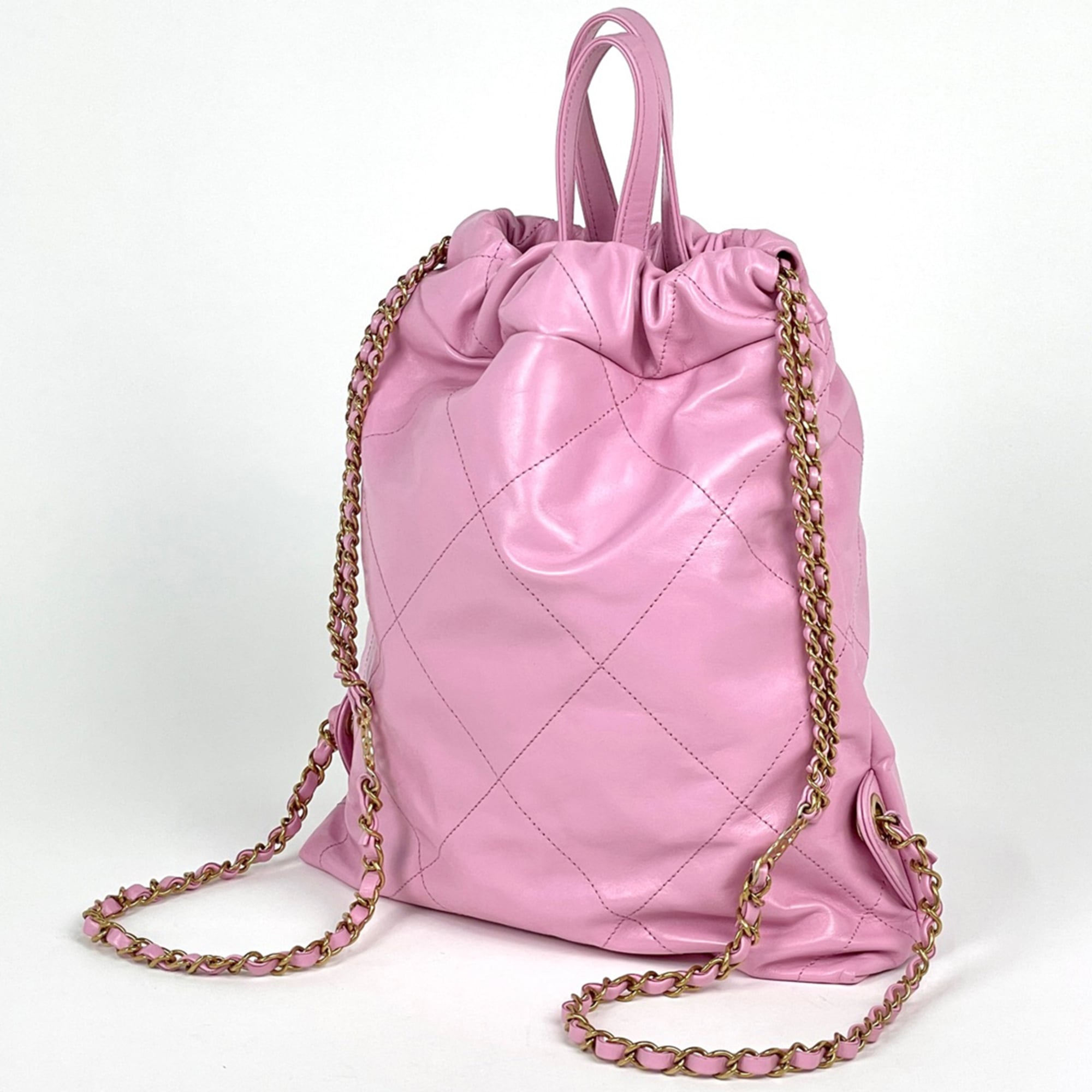 Chanel Pink Leather Backpack (Pre-Owned)