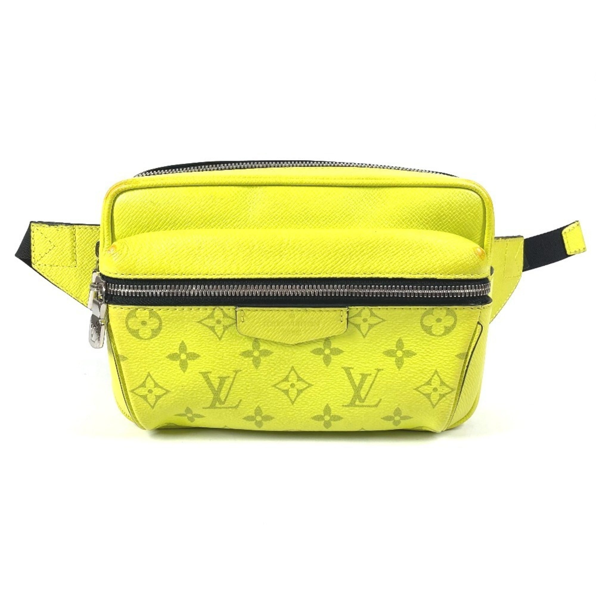 Louis Vuitton Yellow Taigarama Monogram Canvas Shoulder Bag Sling Bag (Pre-Owned)