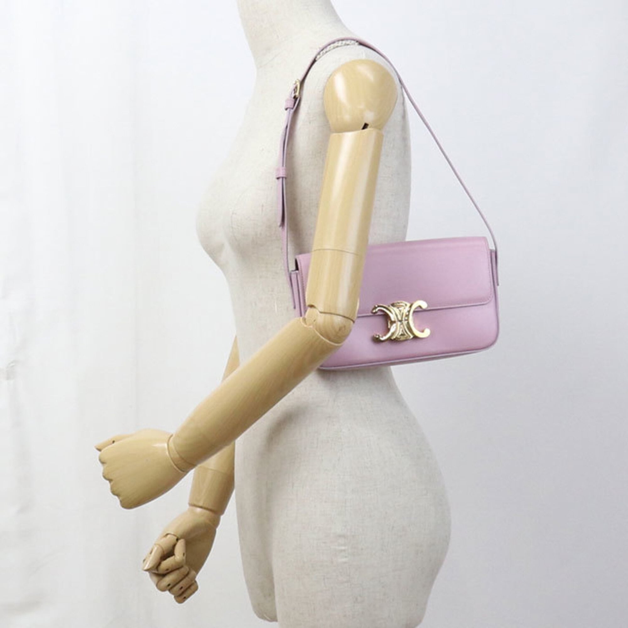 Celine Pink Leather Shoulder Bag (Pre-Owned)