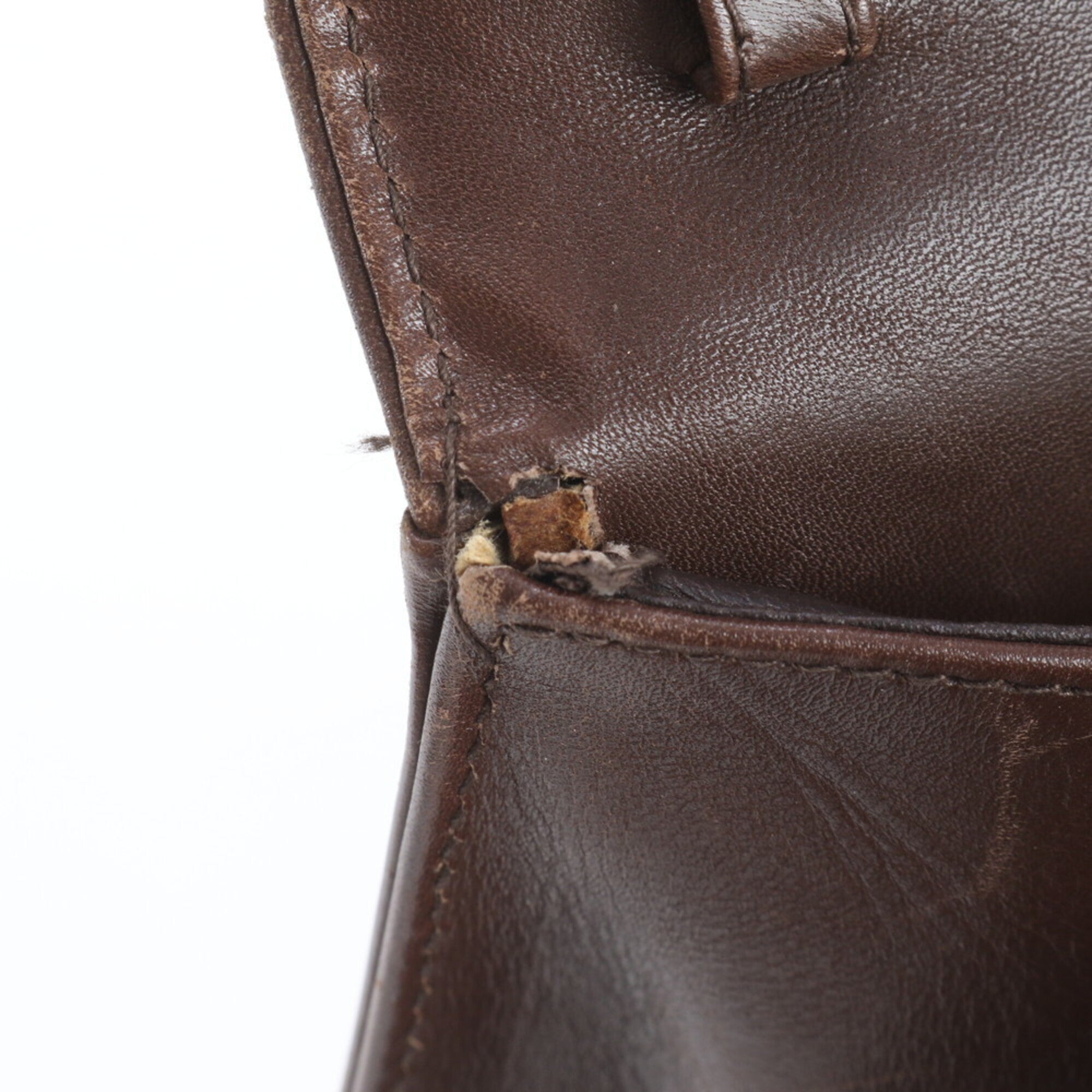Salvatore Ferragamo Brown Leather Handbag (Pre-Owned)