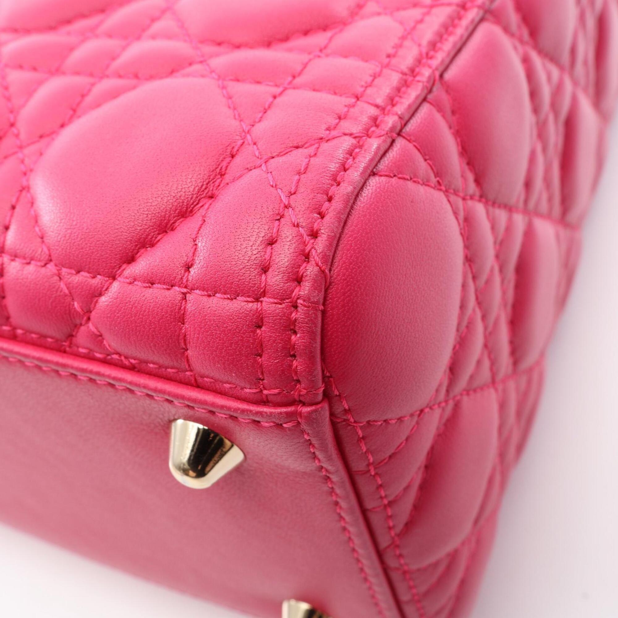 Christian Dior Pink Leather Handbag (Pre-Owned)