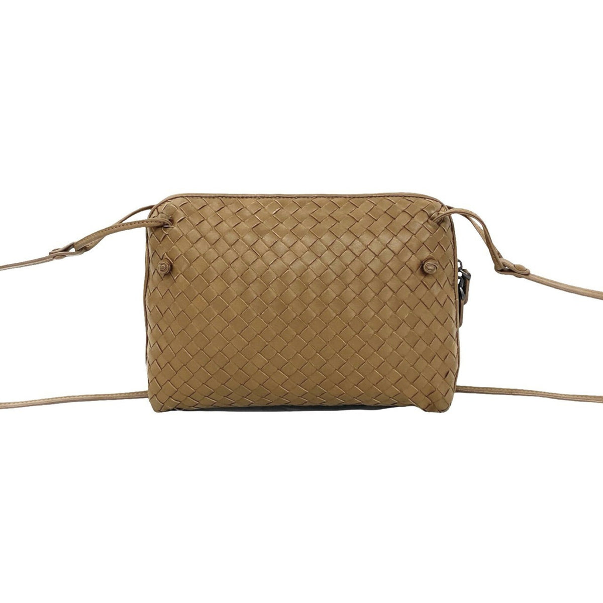 Bottega Veneta Brown Leather Pochette Shoulder Bag (Pre-Owned)