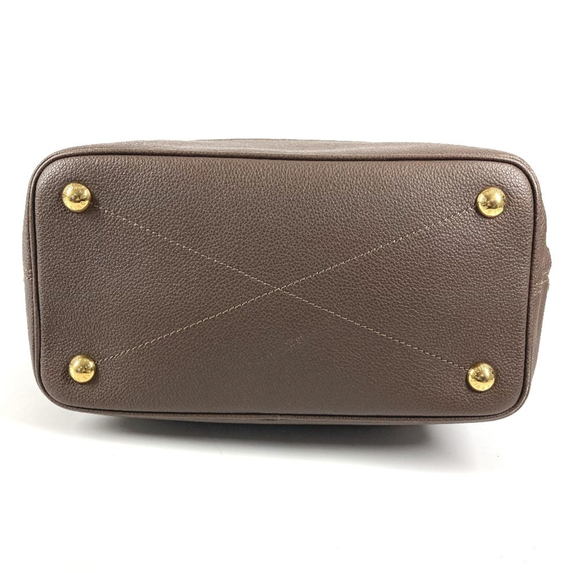 Louis Vuitton Brown Monogram Empreinte Leather Handbag Shoulder Bag Tote Bag (Pre-Owned)