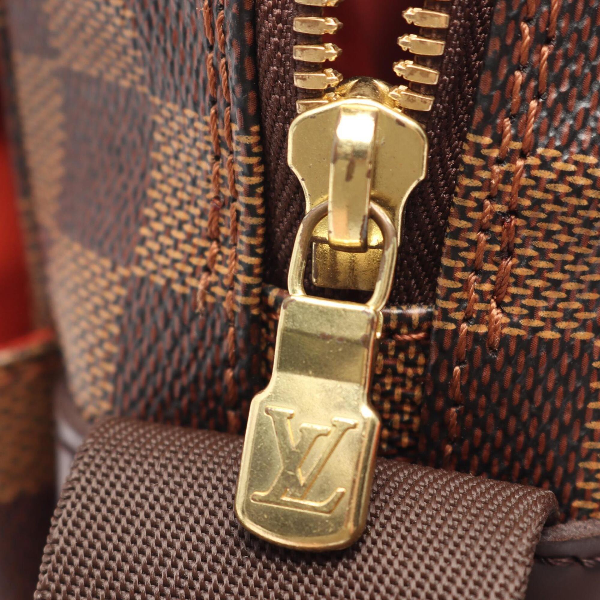 Louis Vuitton Brown Coated Canvas Leather Shoulder Bag (Pre-Owned)
